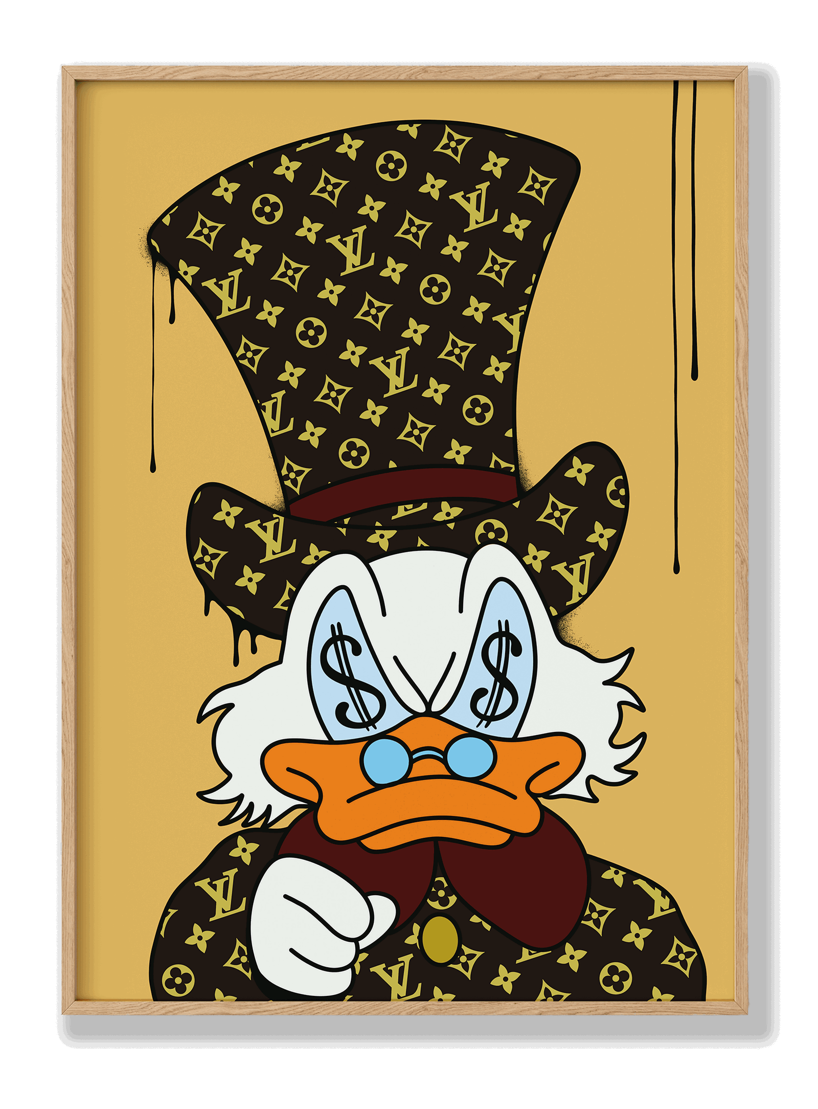 Scrooge McDuck x Louis Vuitton plakat