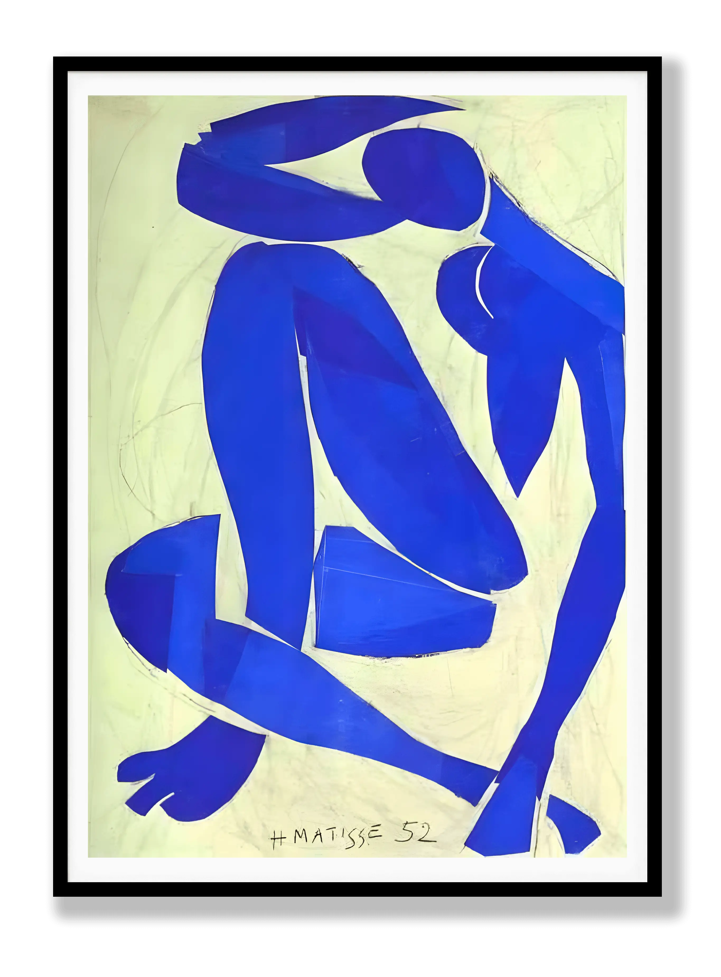 Henri Matisse - Nu bleu IV - 1952 Plakat