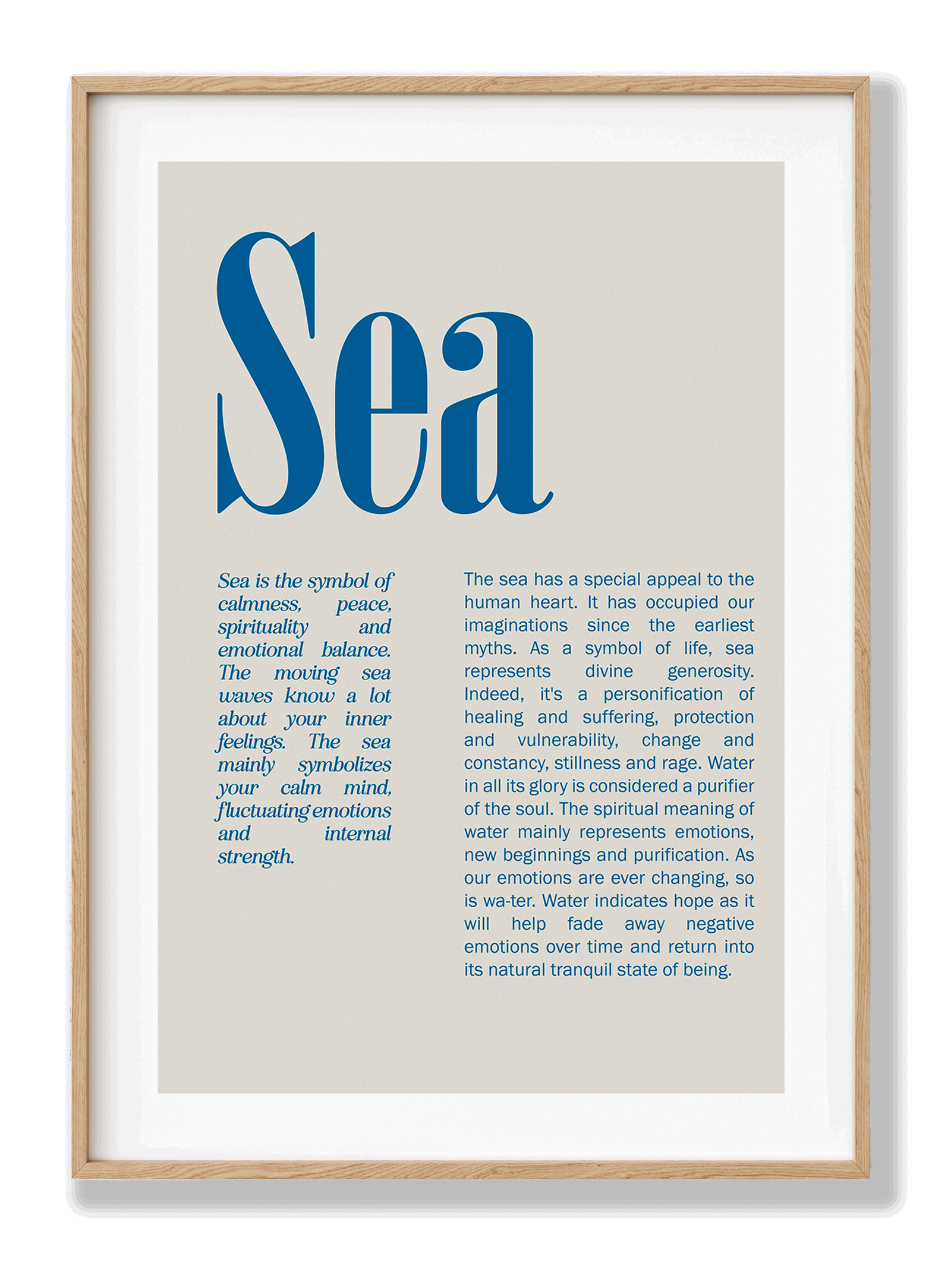 The Sea plakat