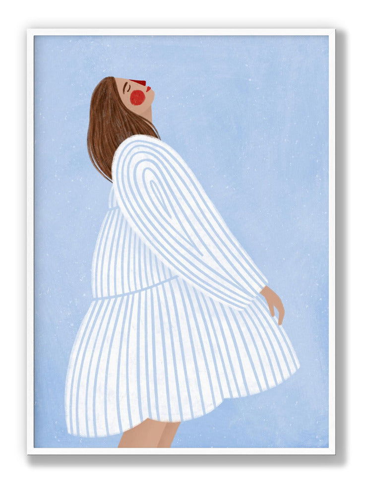 The Woman With the Blue Stripes plakat