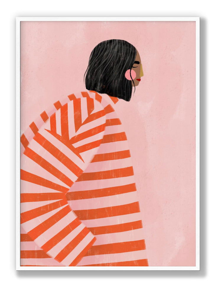 The Woman With the Orange Stripes plakat