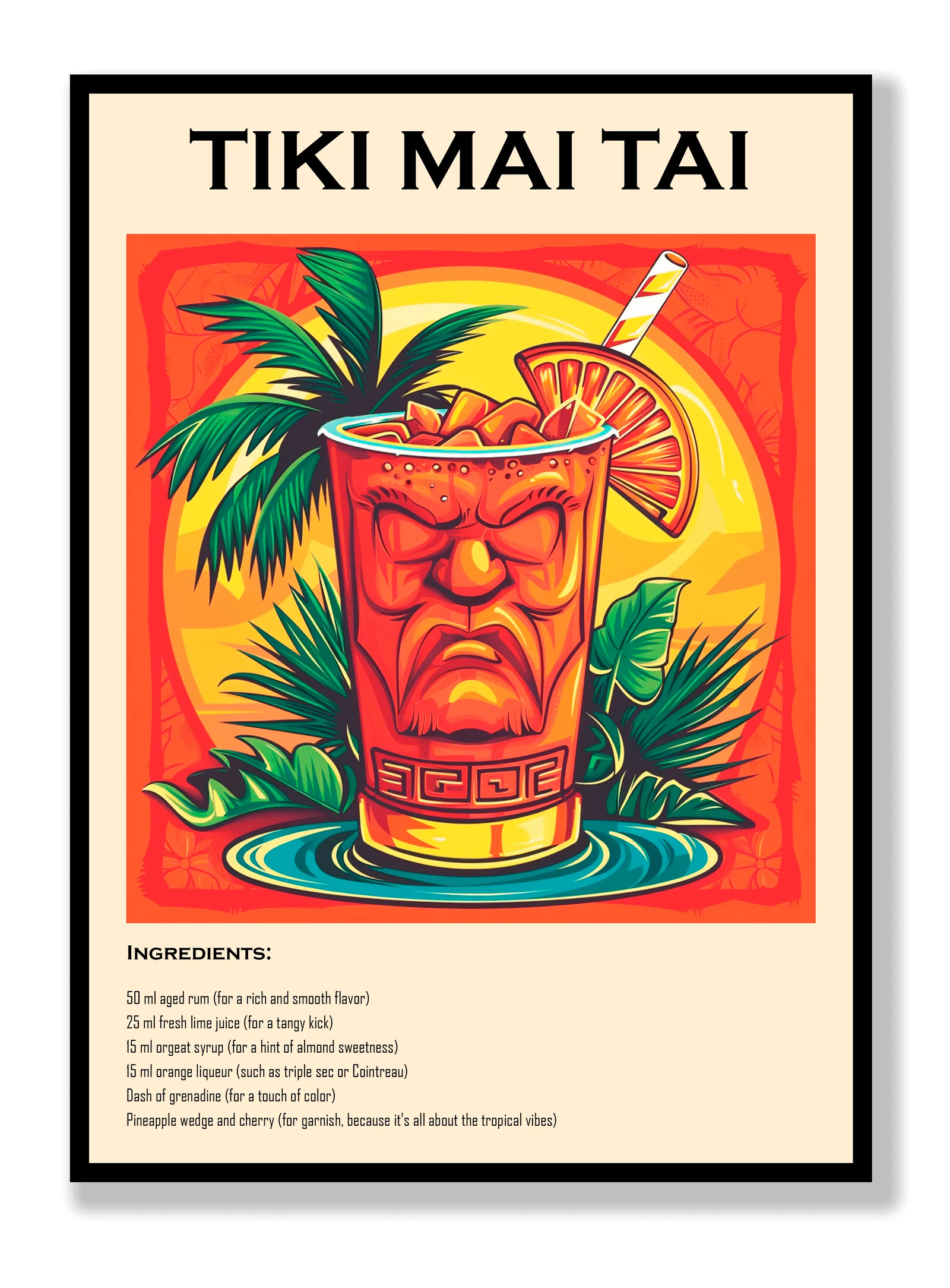 Tiki Mai Tai plakat