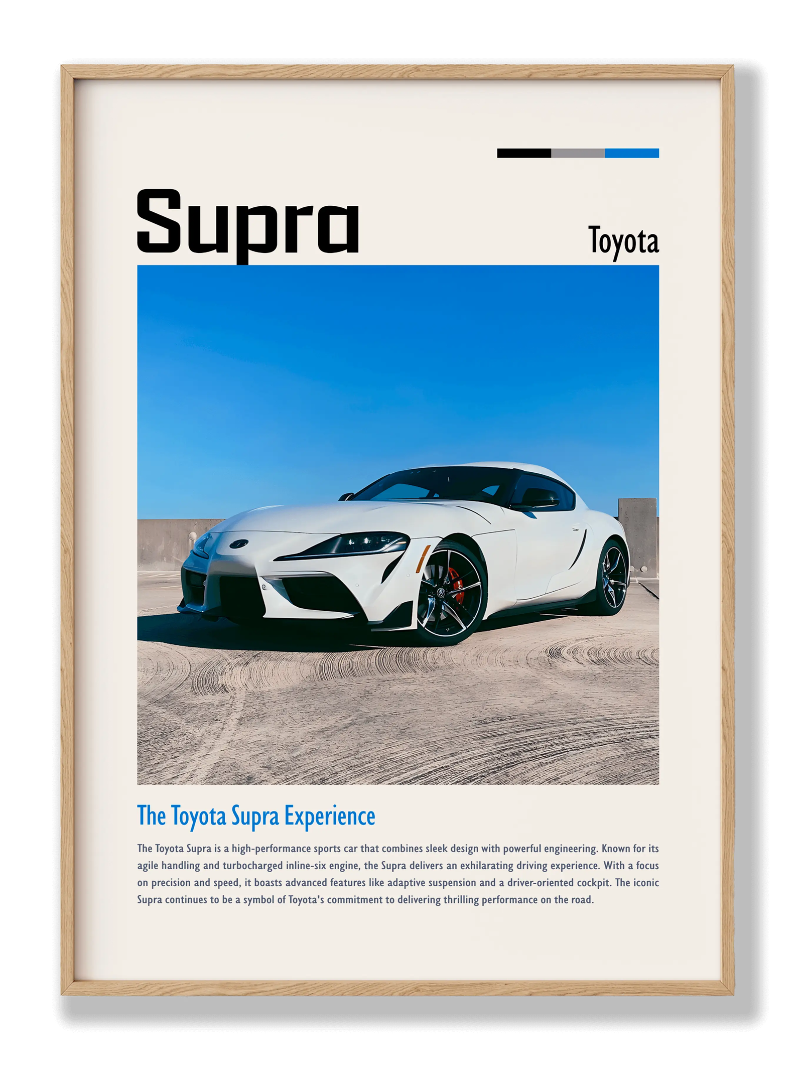 Toyota Supra plakat