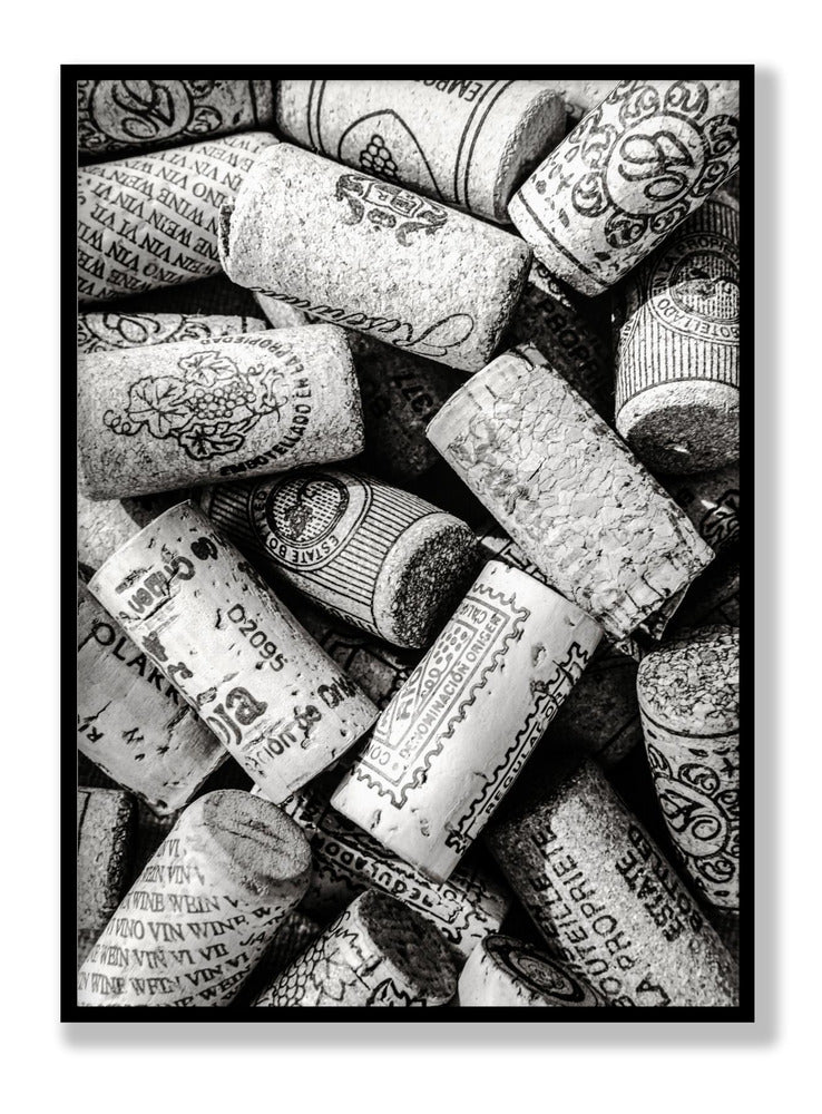 Wine Bw plakat