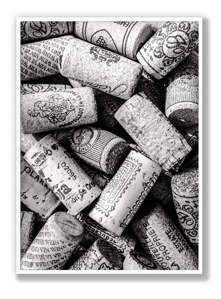 Wine Bw plakat