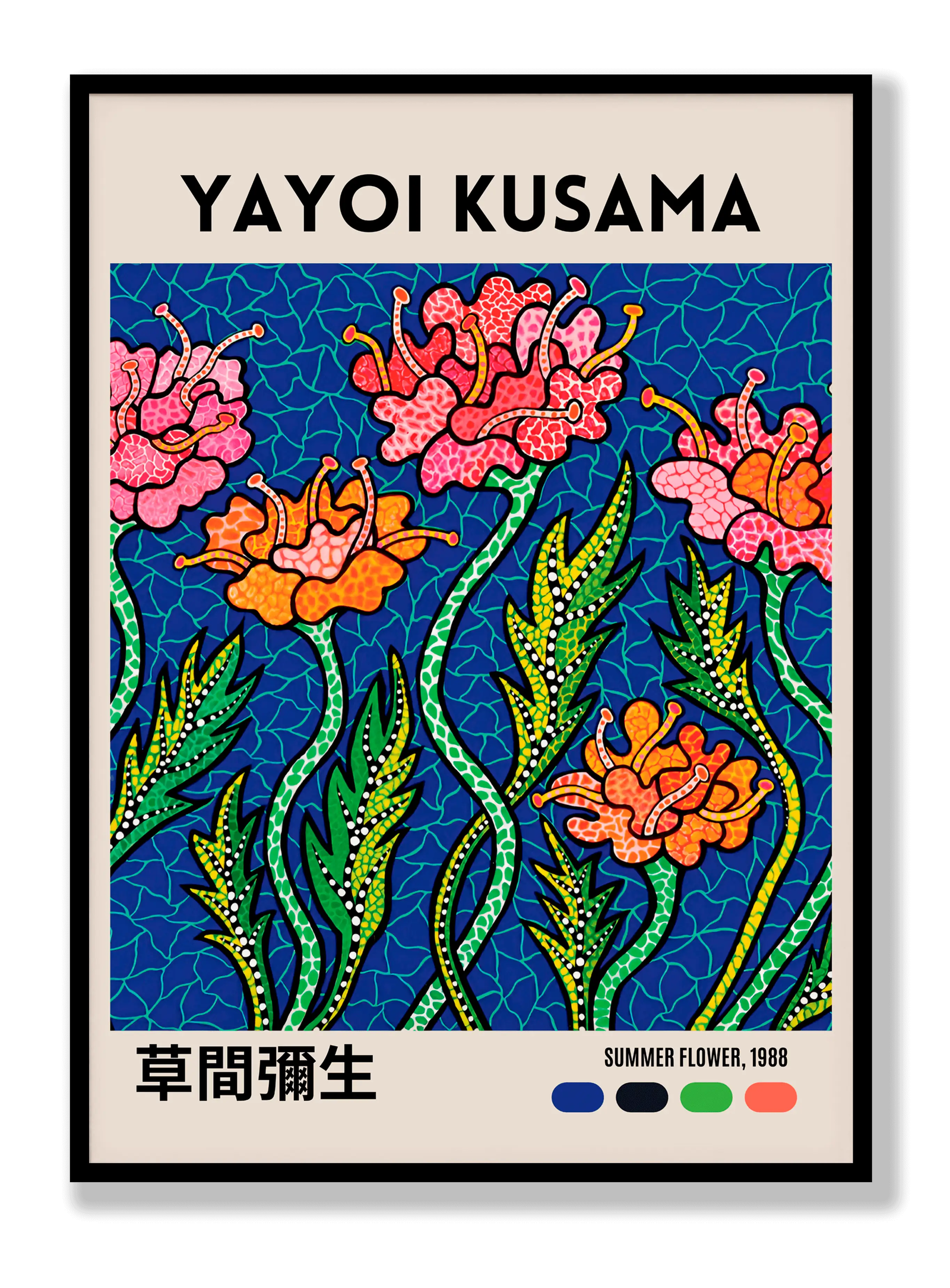 Yayoi Kusama - Summer Flower plakat