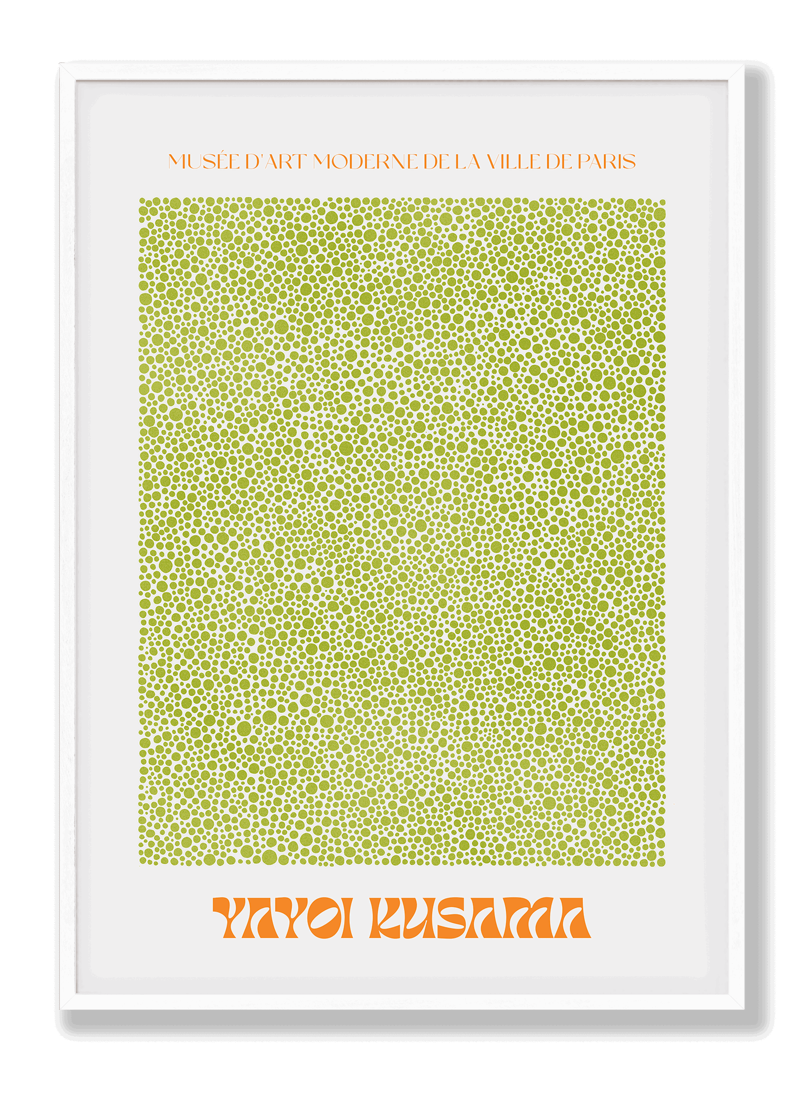 Yayoi Kusama Green Dots plakat