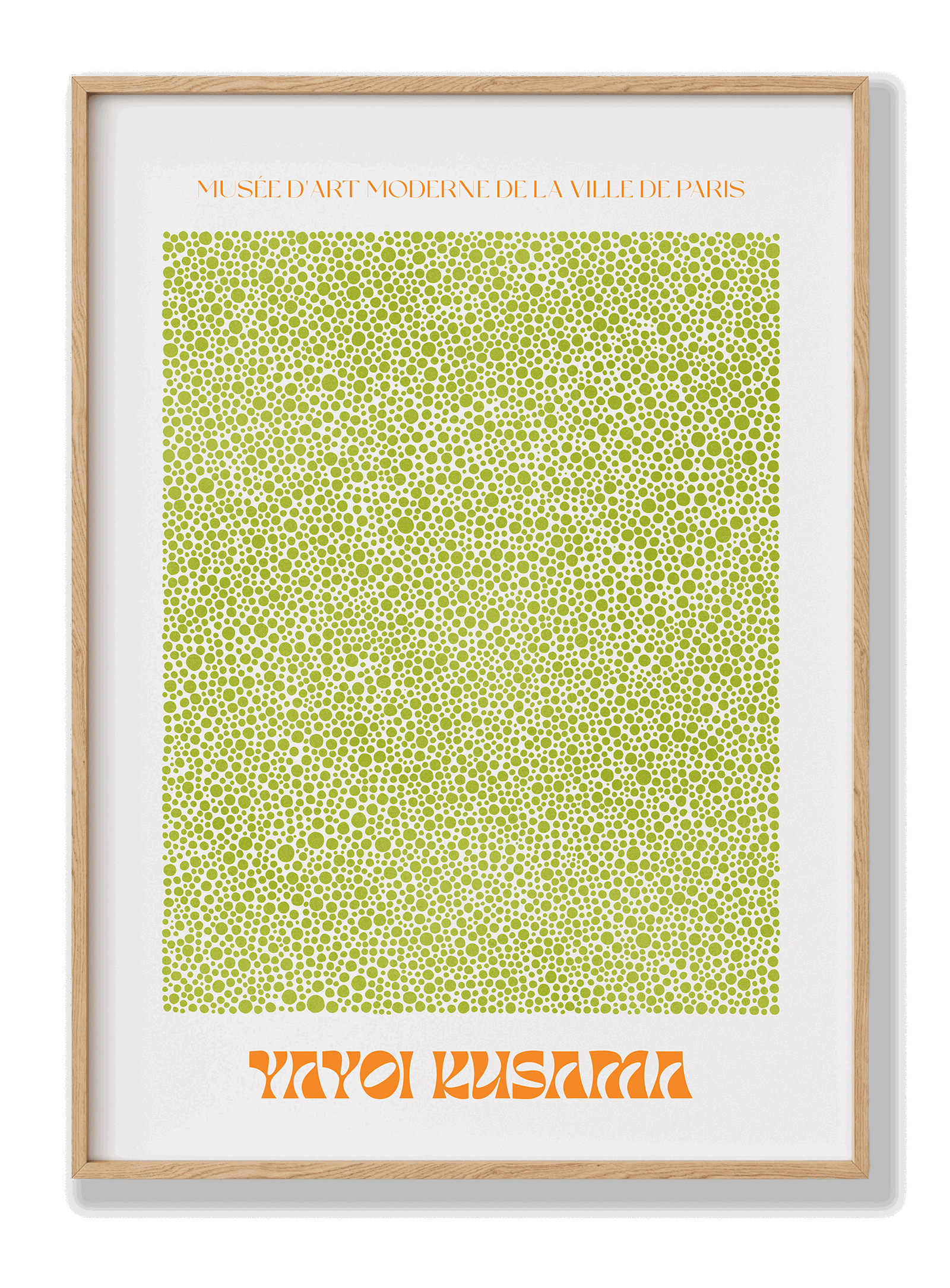 Yayoi Kusama Green Dots plakat