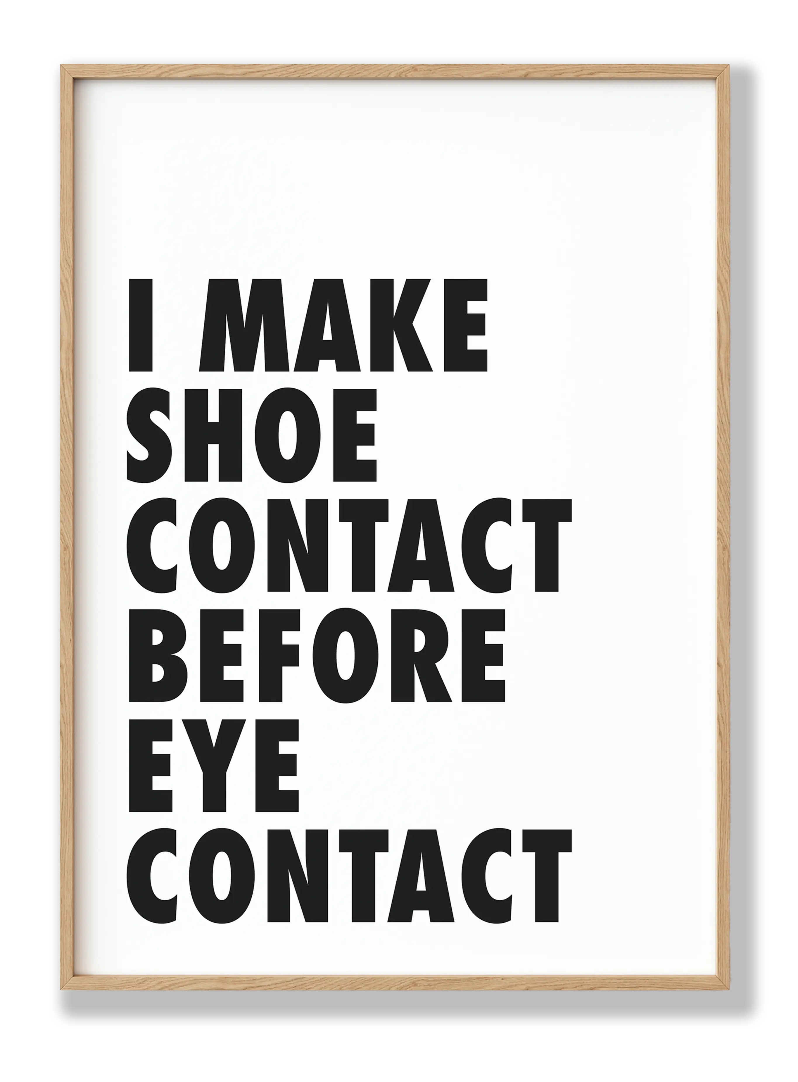 Shoe Contact Plakat