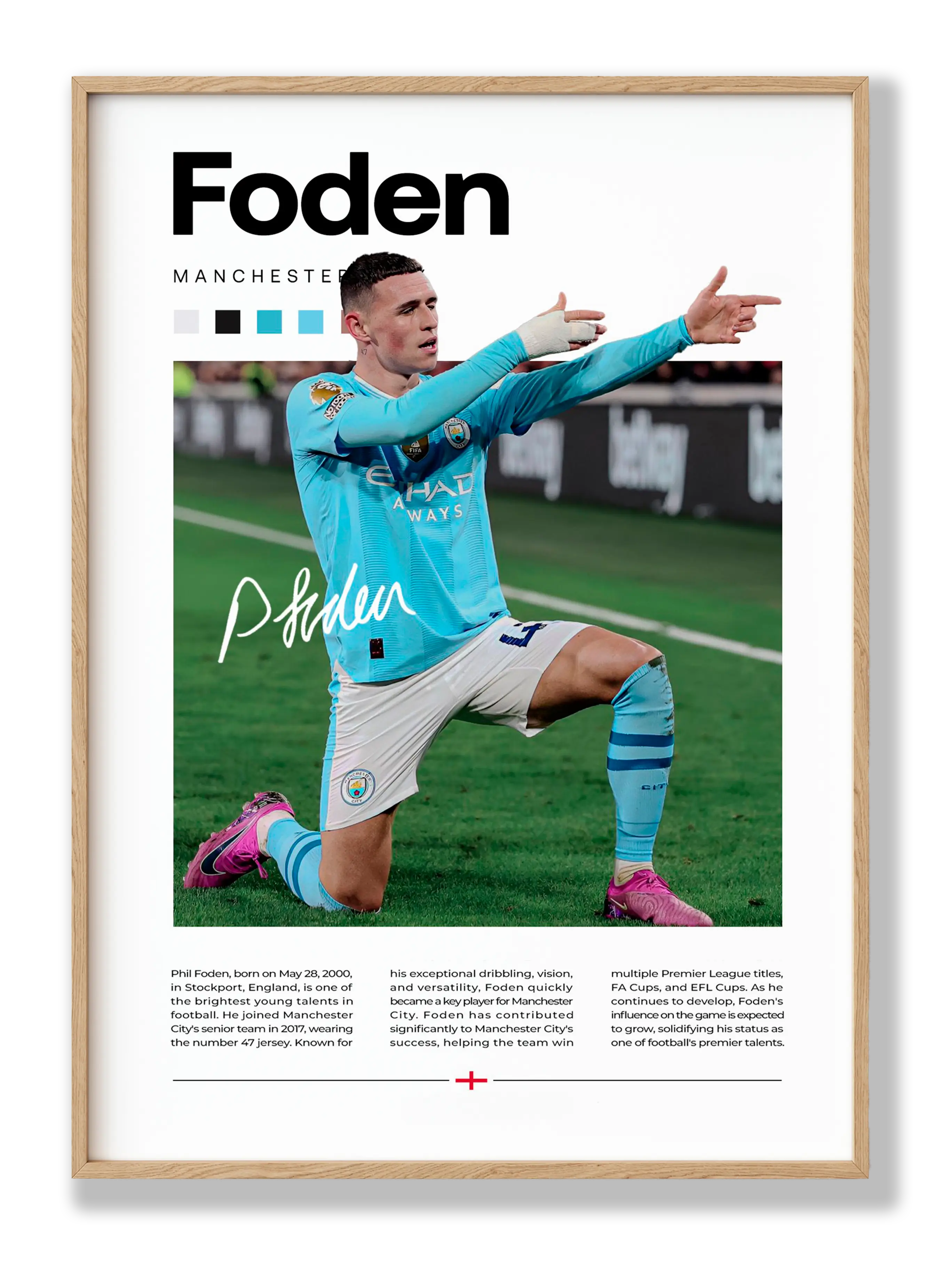 Phil Foden No. 2 Plakat