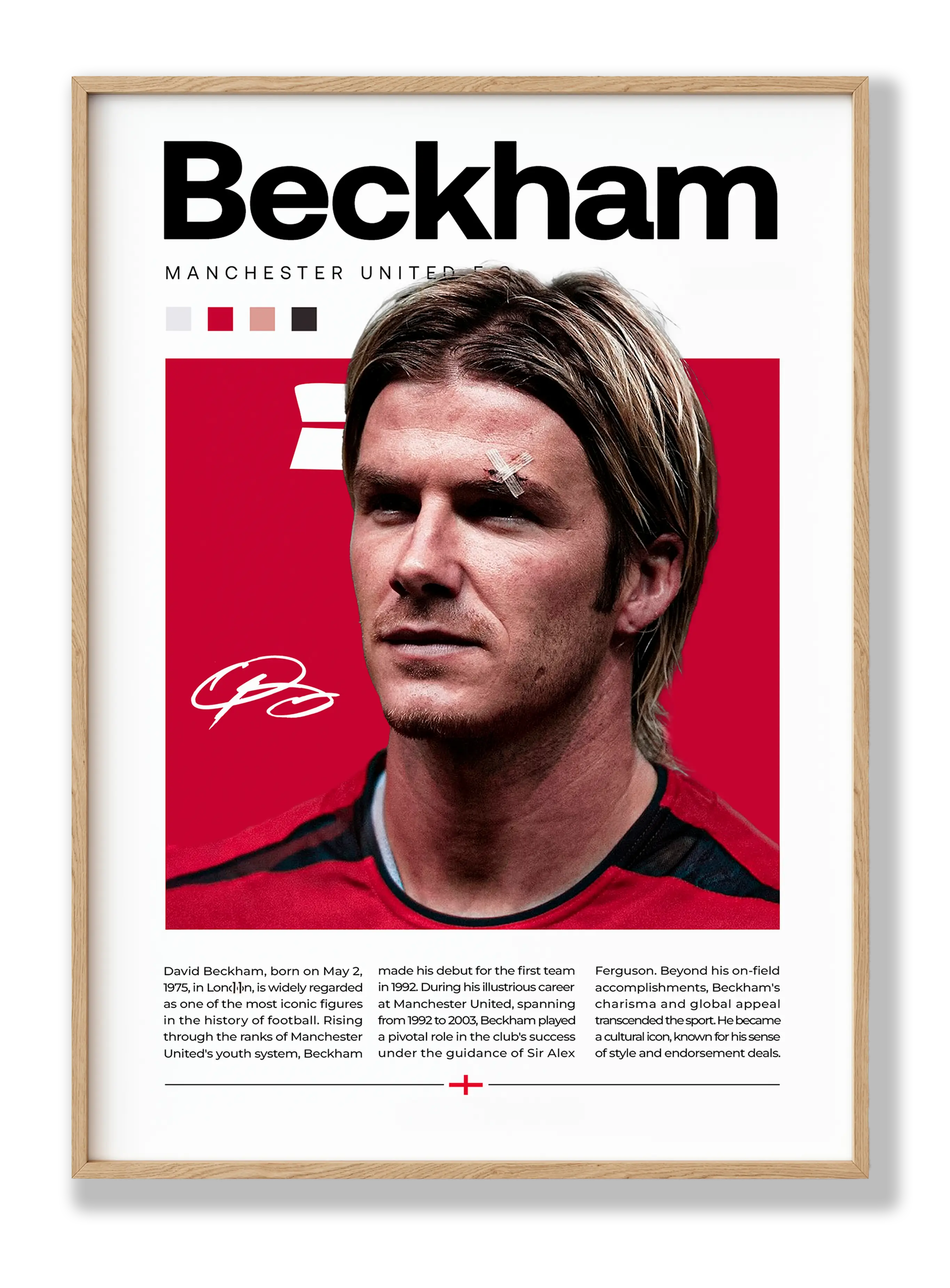 Beckham - Manchester United Plakat