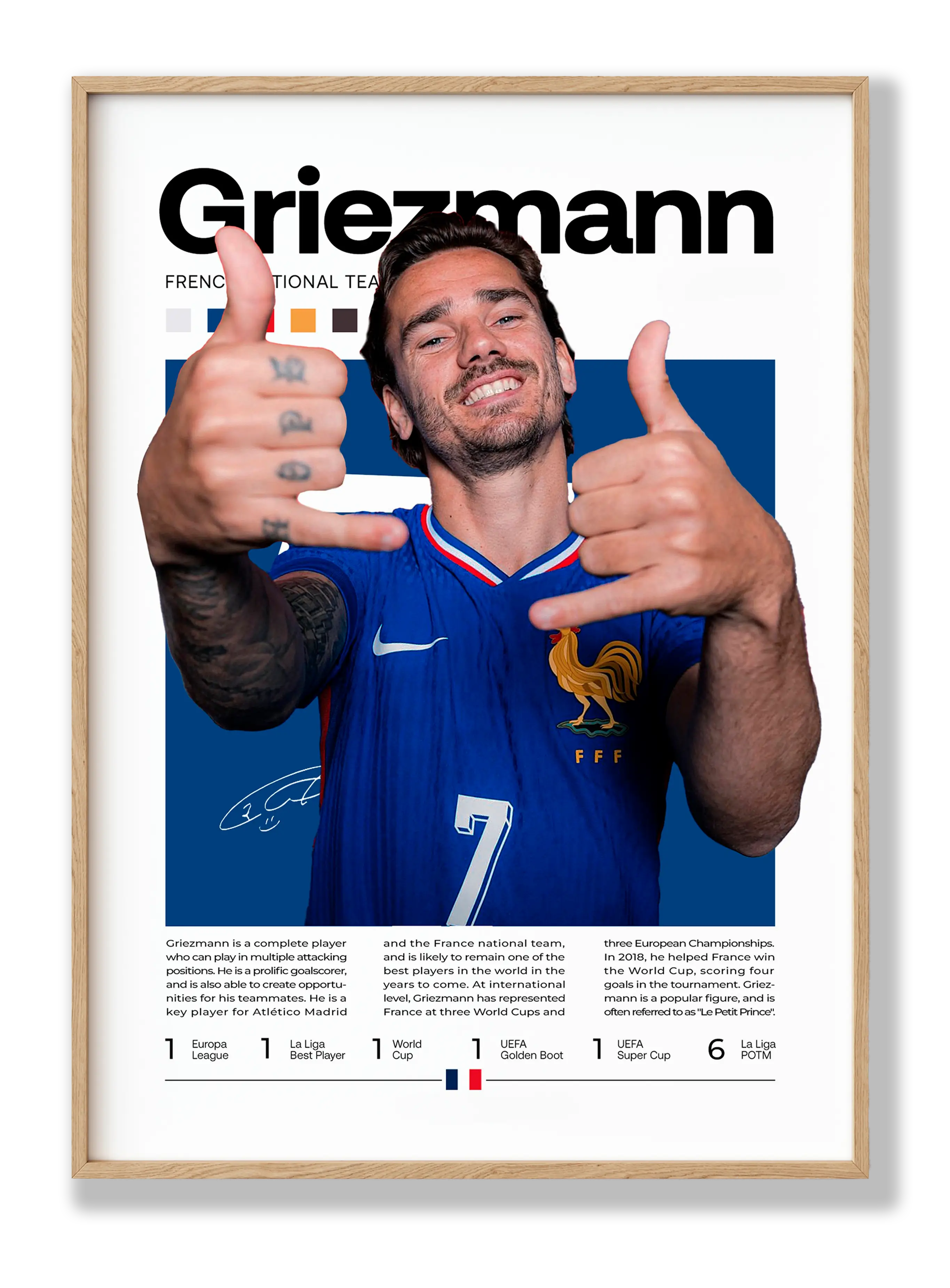 Griezmann No. 2 Plakat