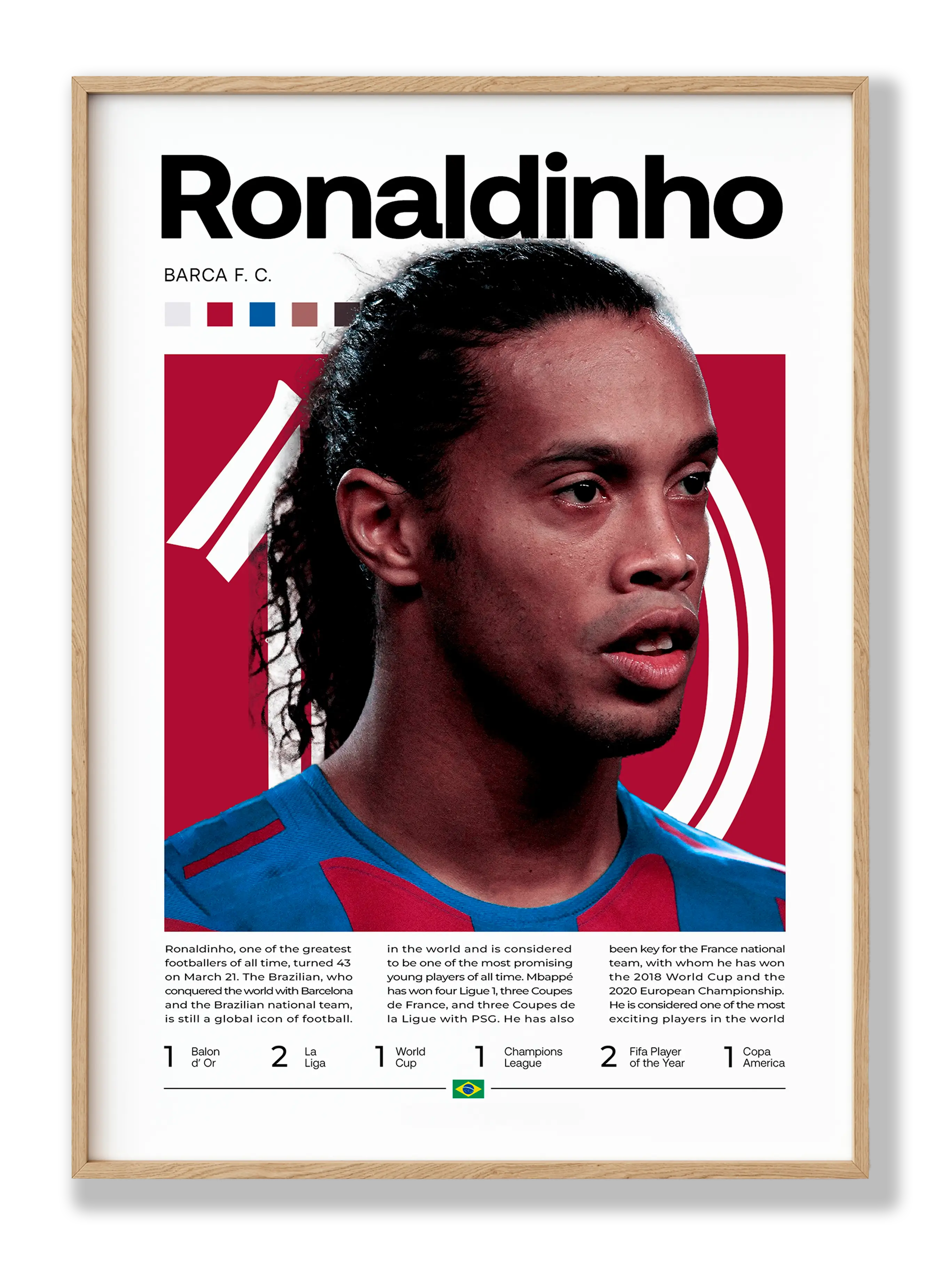 Ronaldinho No. 3 Plakat