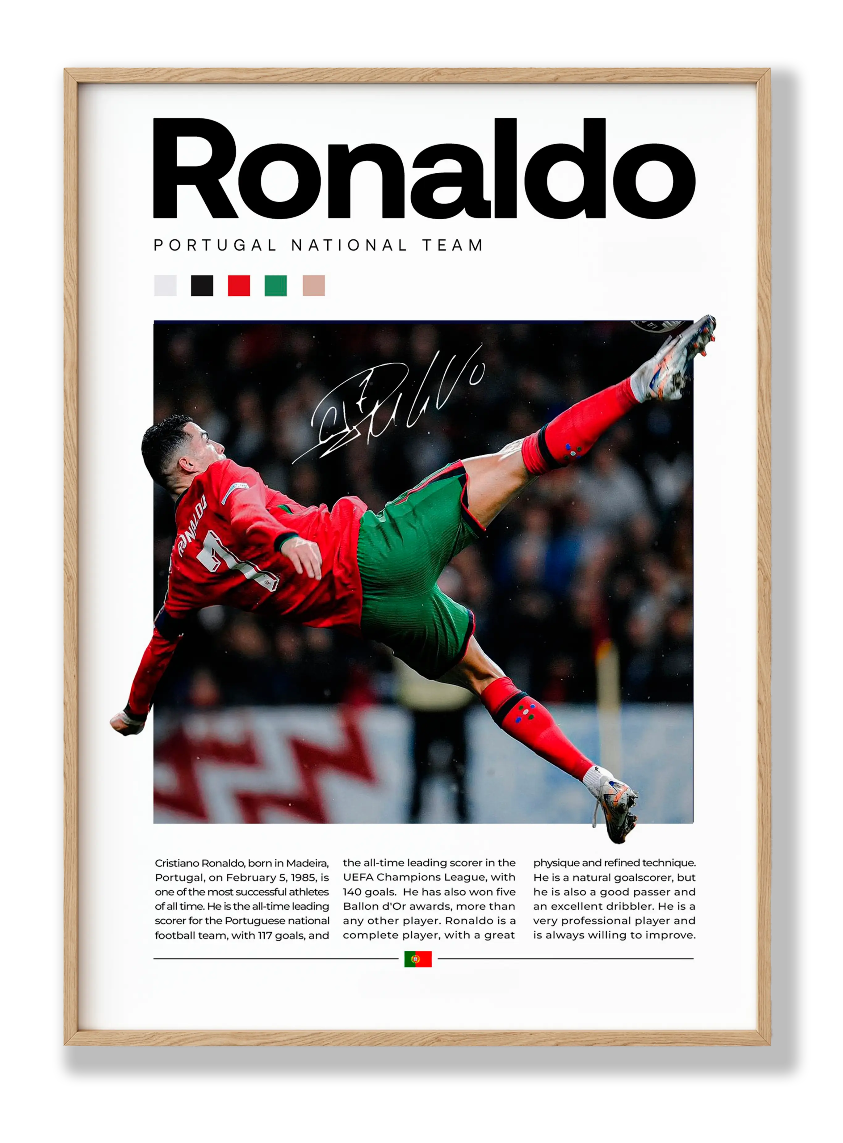 Cristiano Ronaldo No. 4 Plakat