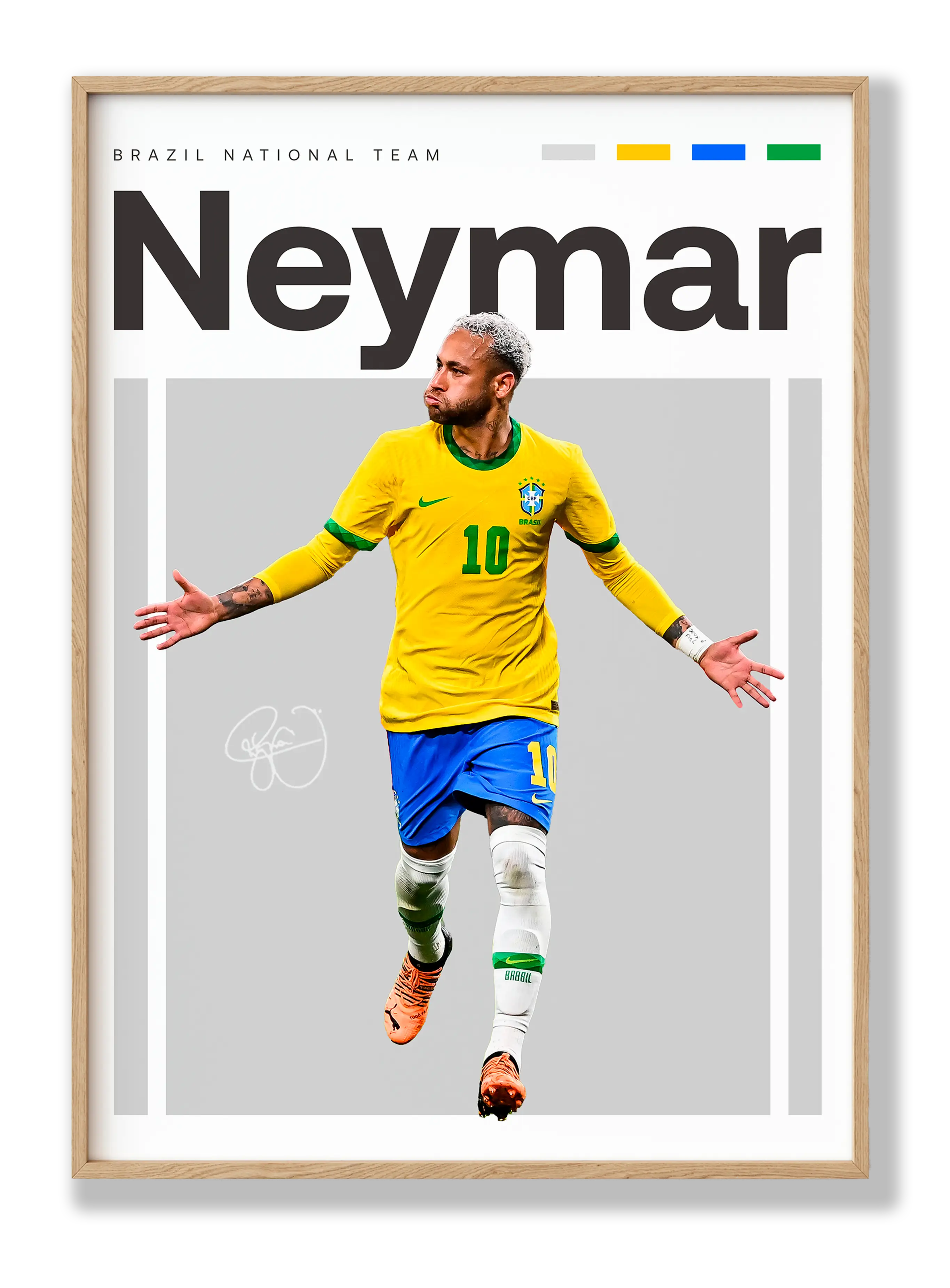 Neymar No. 4 Plakat