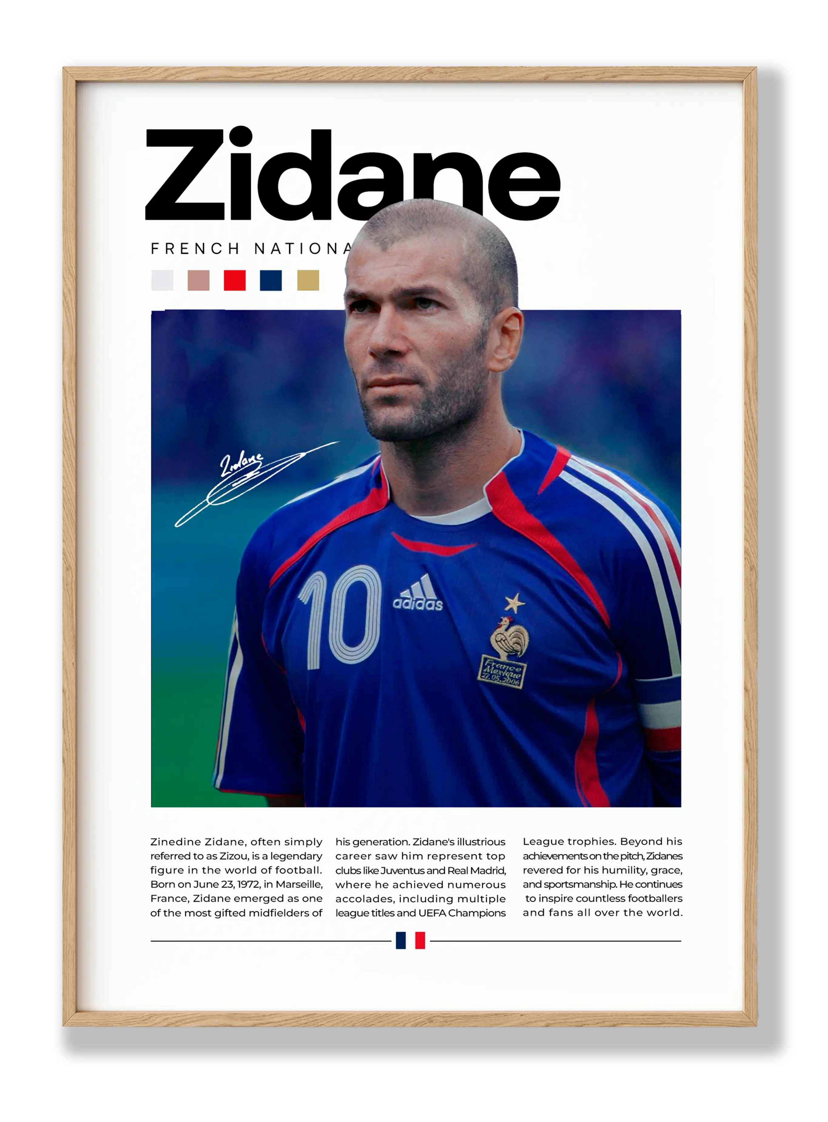 Zinedine Zidane Plakat