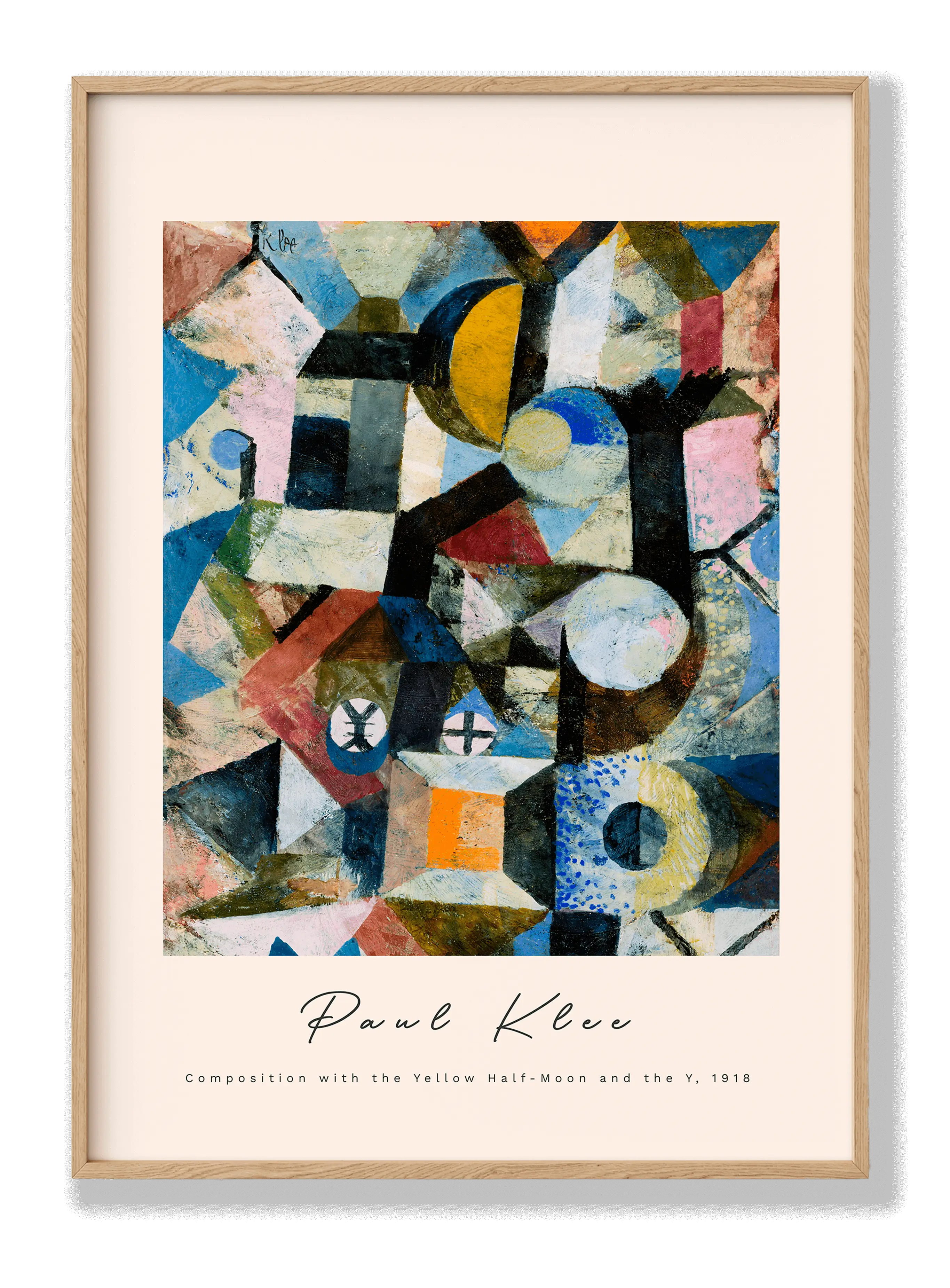 Paul Klee - Composition With The Yellow Half-Moon And The Y Plakat