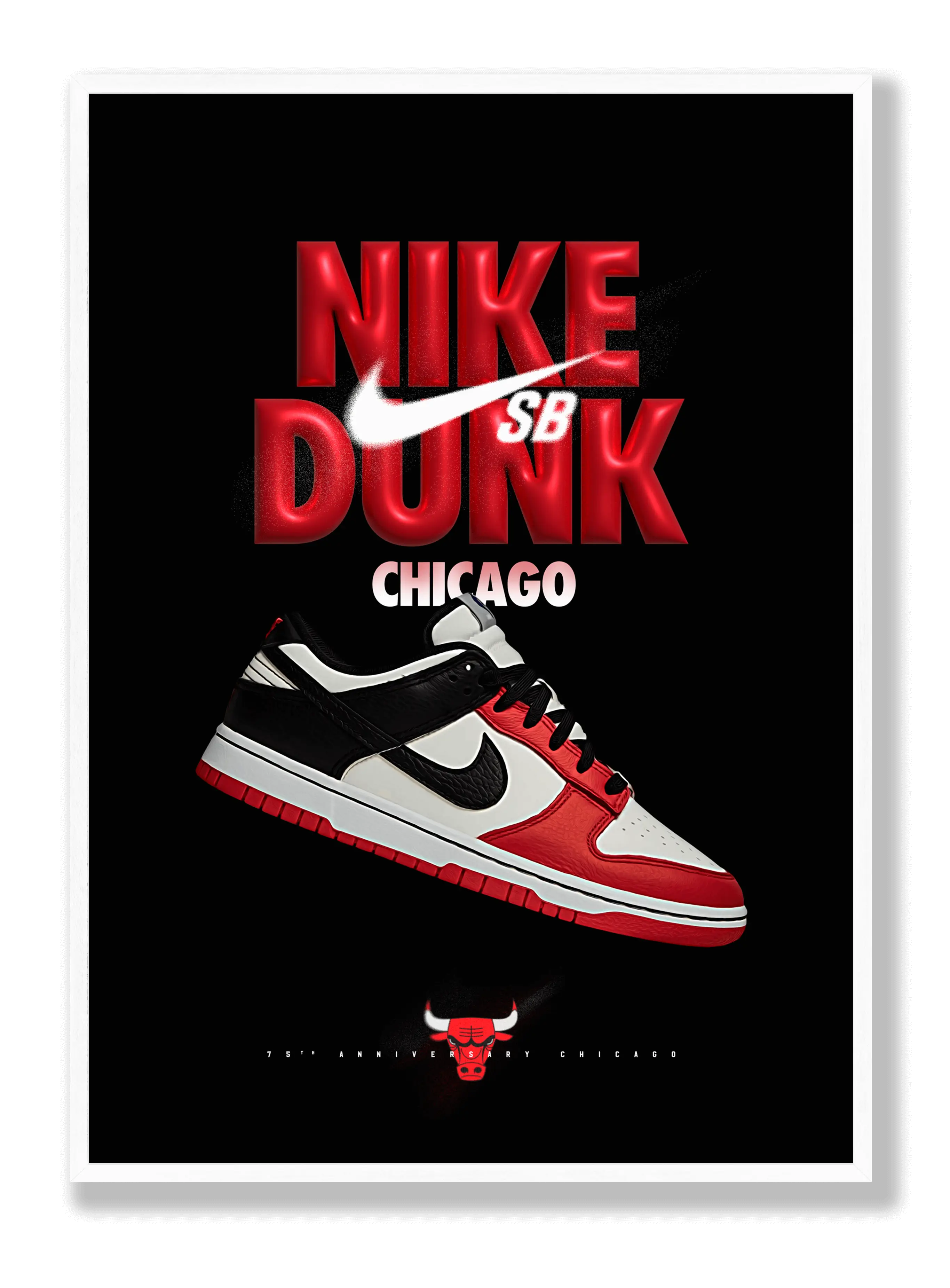 NIke Dunk Chicago Plakat