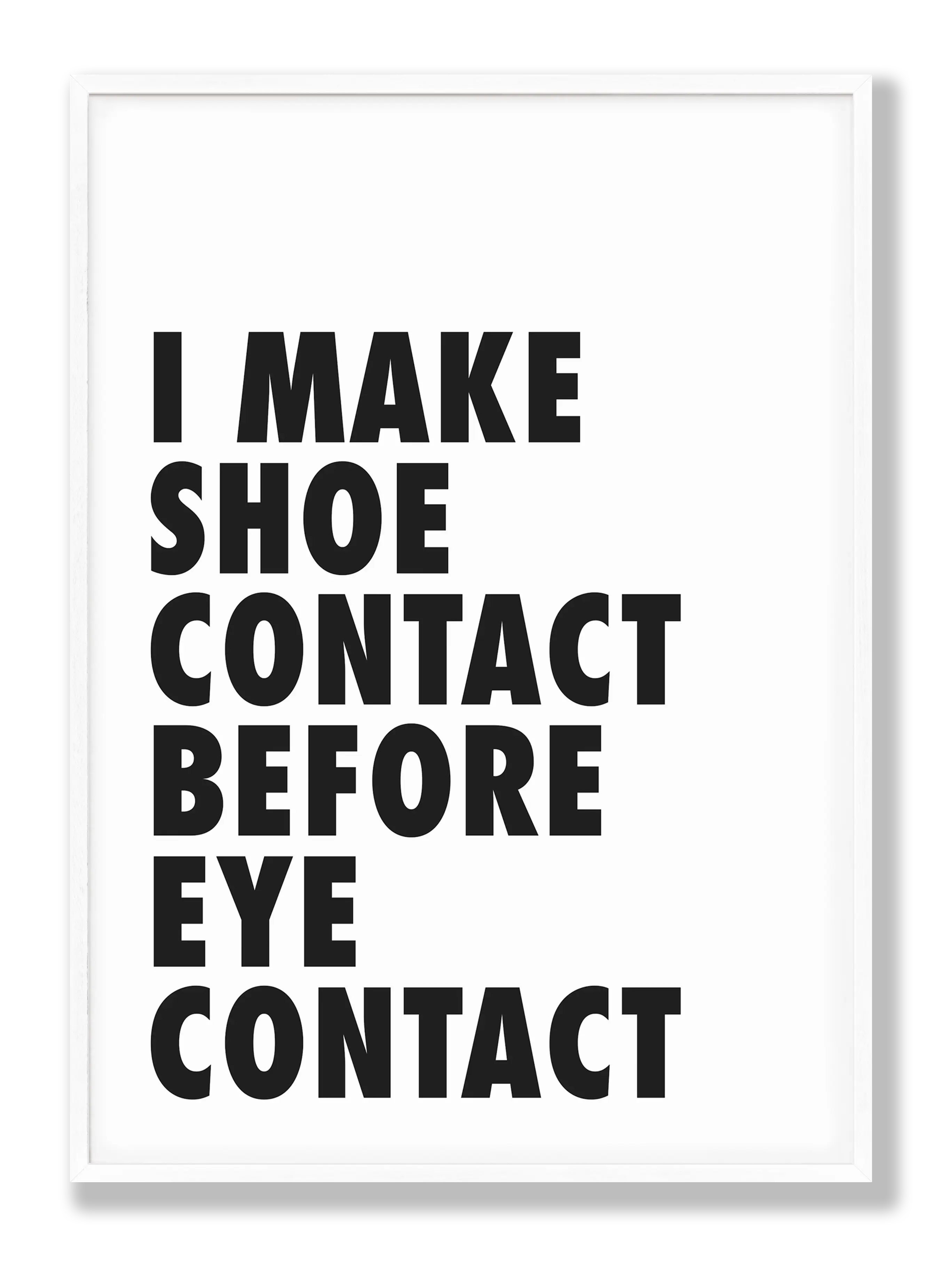 Shoe Contact Plakat