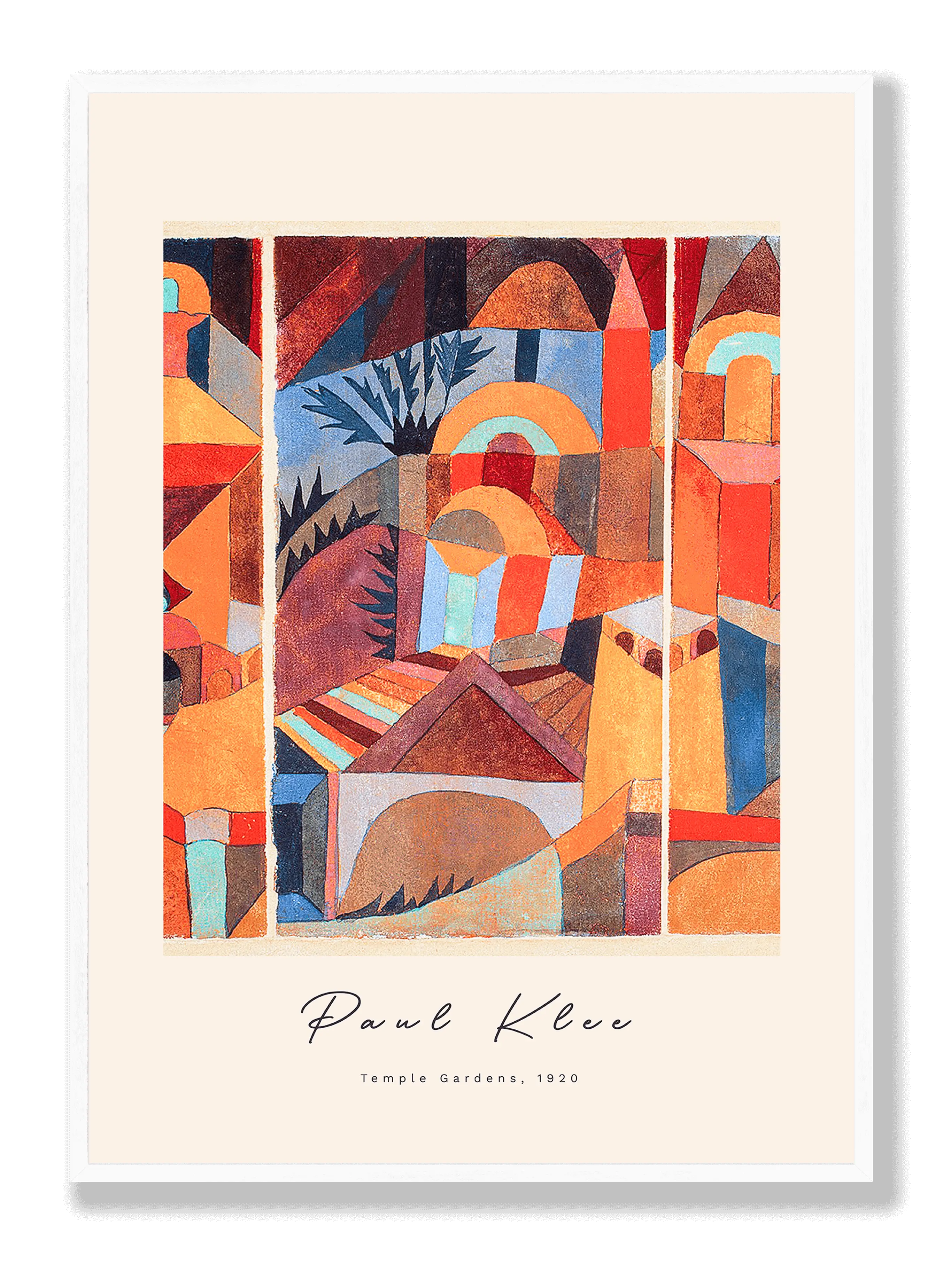 Paul Klee - Temple Garden Plakat