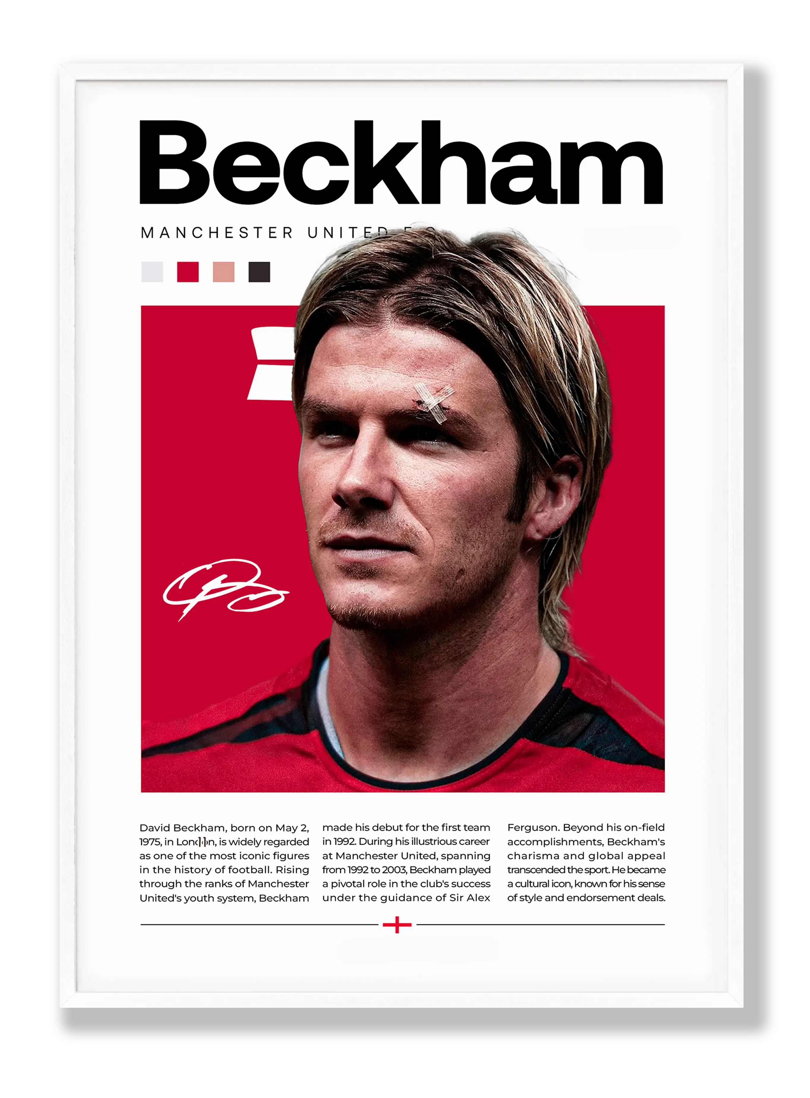 Beckham - Manchester United Plakat