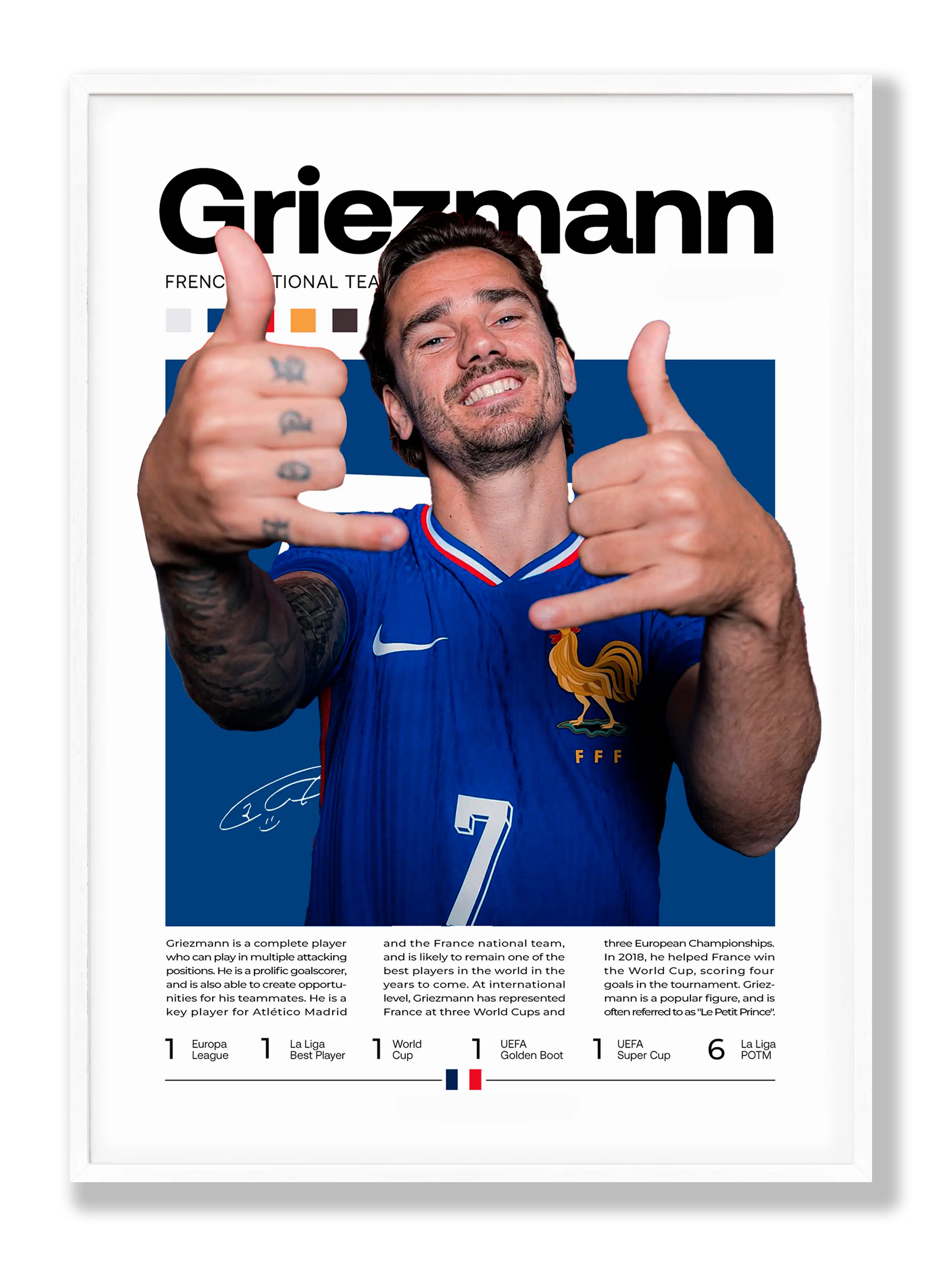 Griezmann No. 2 Plakat