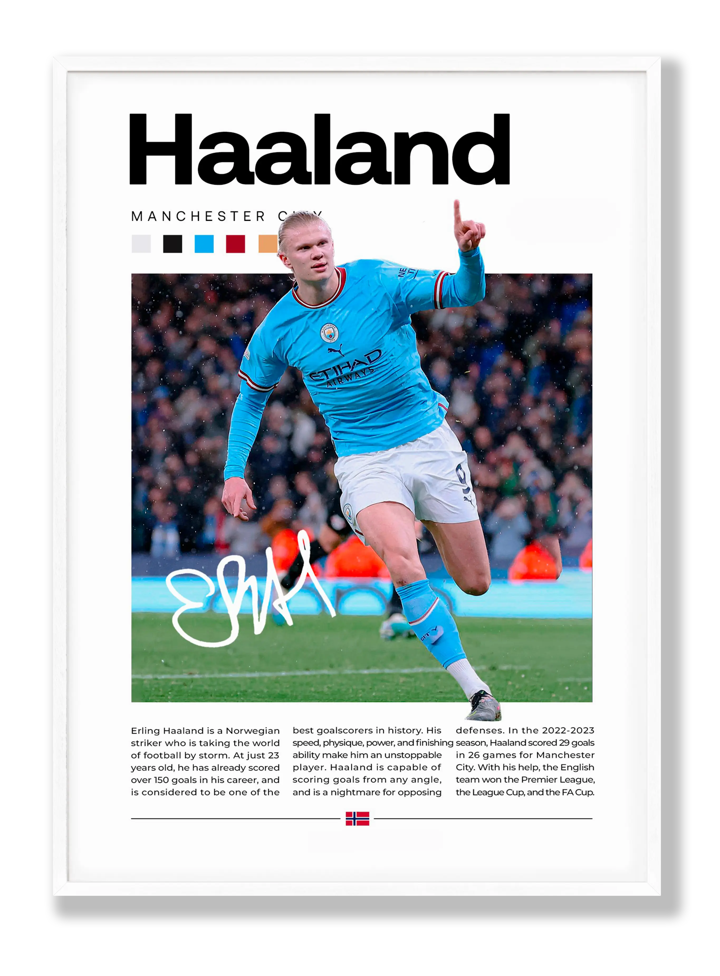 Erling Haaland Plakat