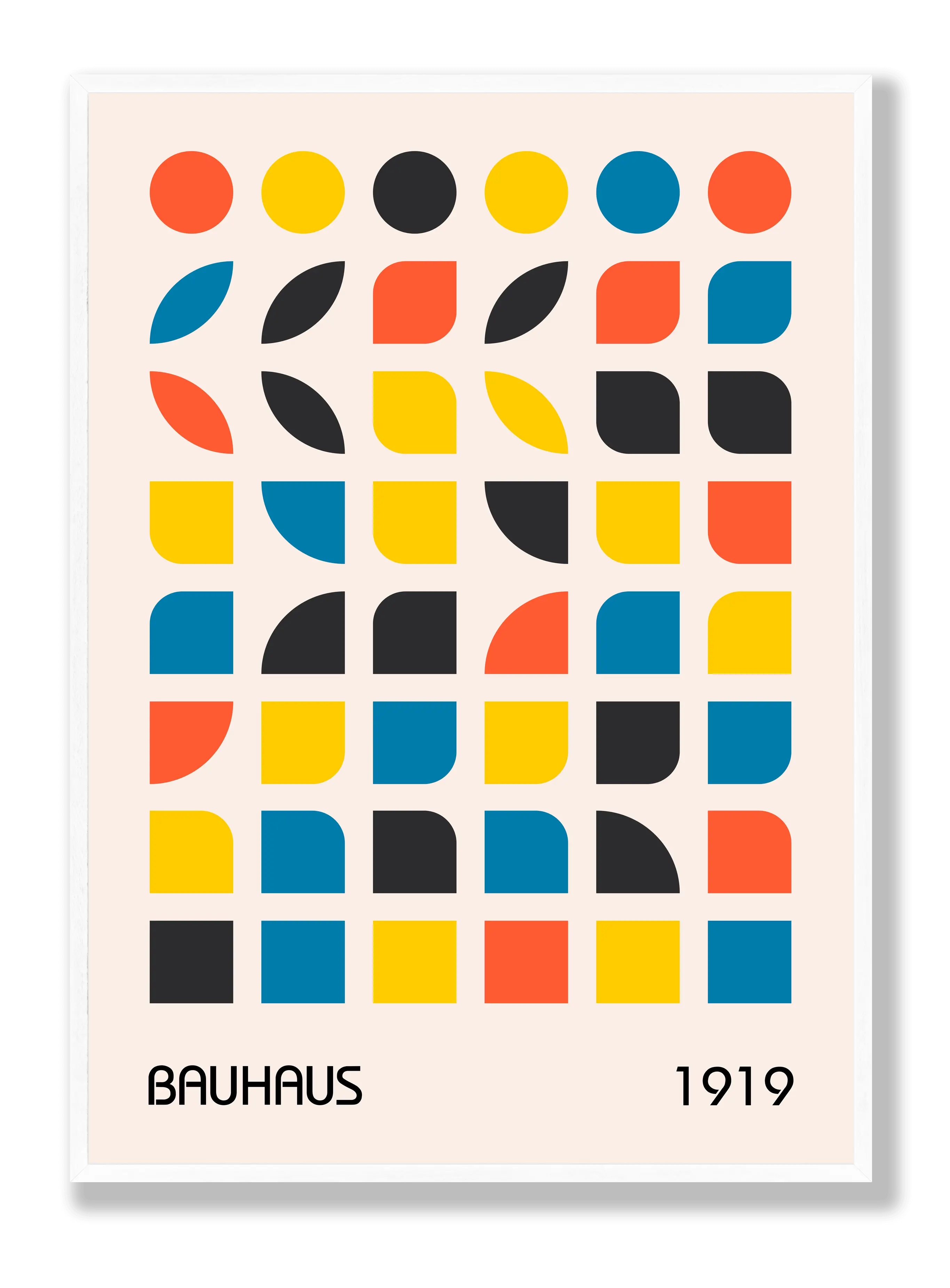 Bauhaus Shape Color Plakat