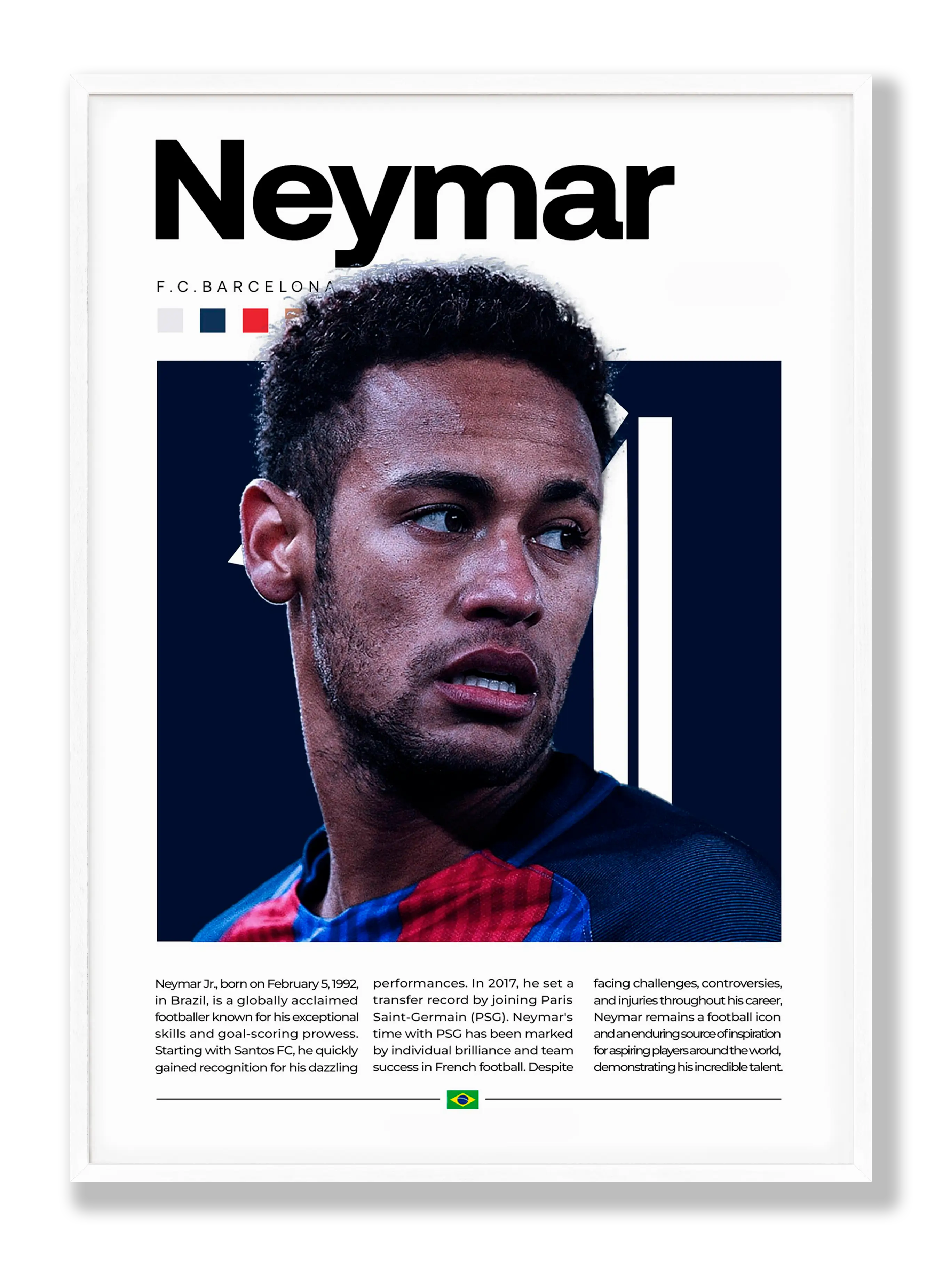 Neymar No. 2 Plakat