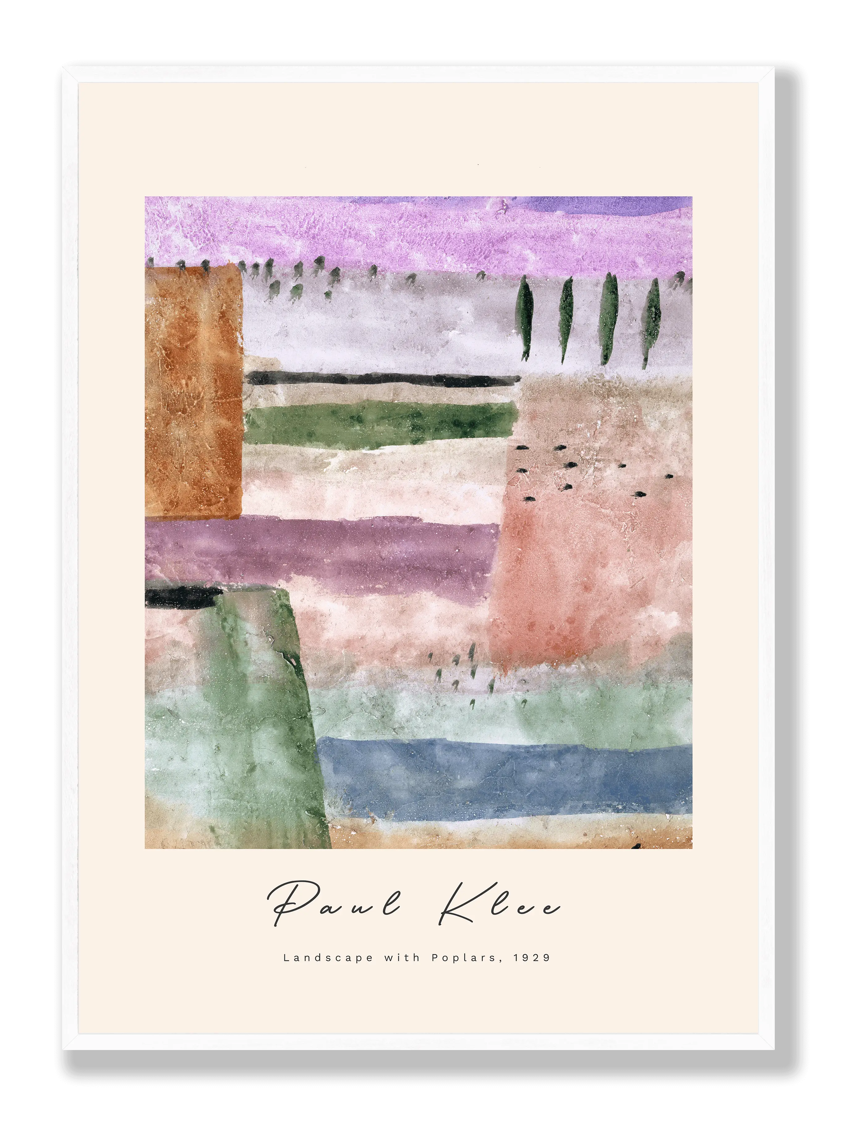 Paul Klee - Landscape With Poplars 2 Plakat