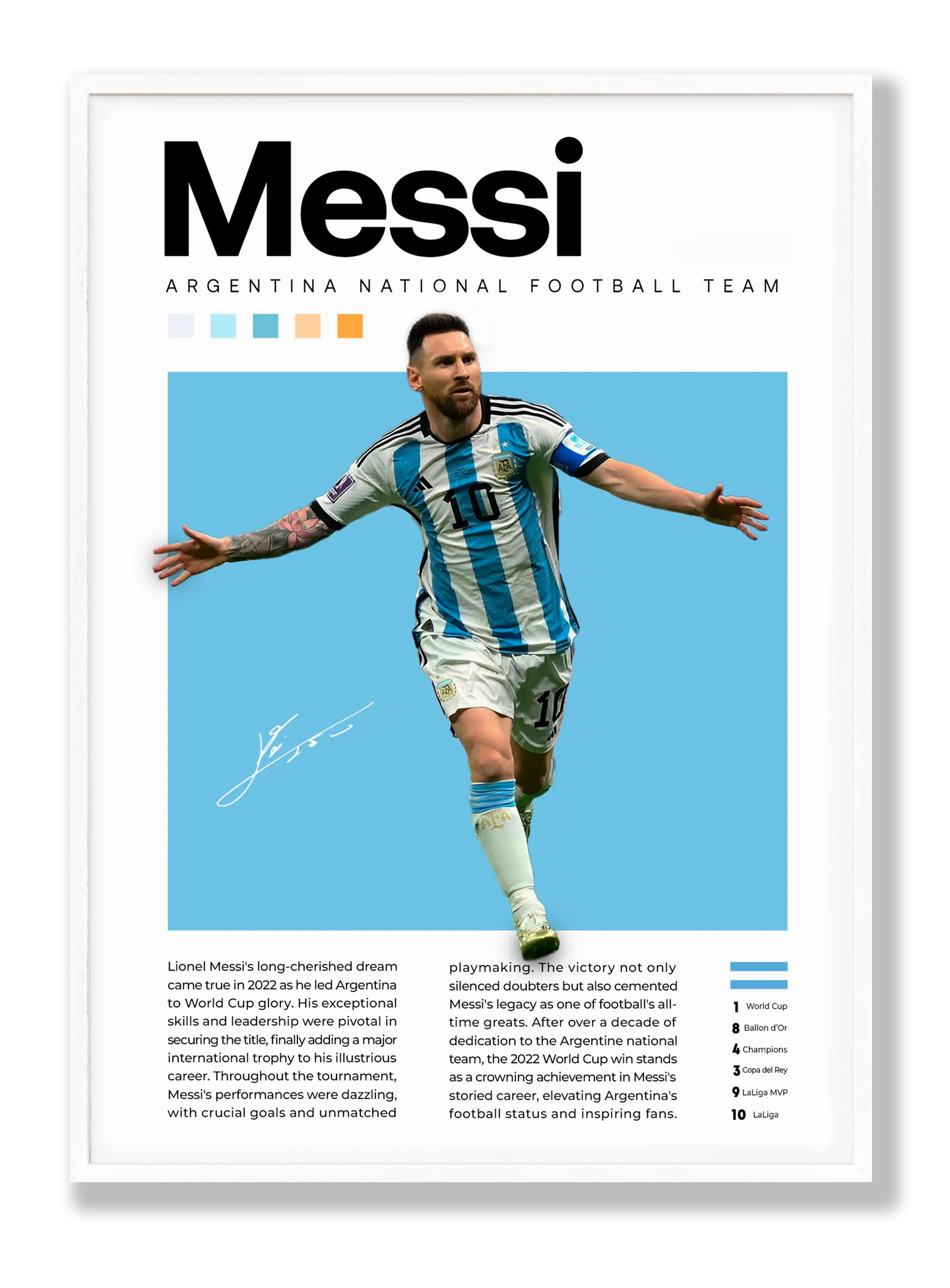 Lionel Messi No. 2 Plakat