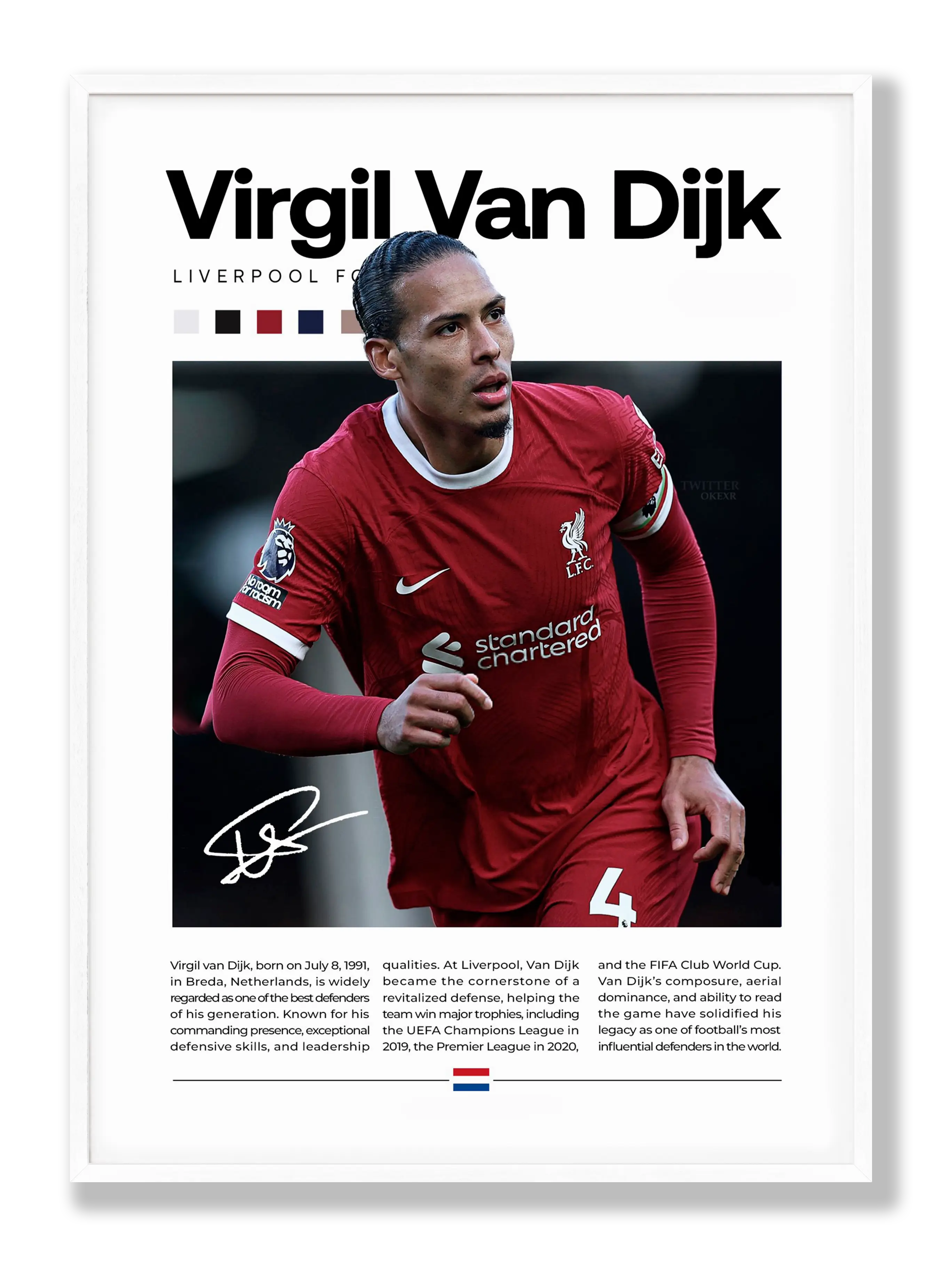 Virgil van Dijk Plakat