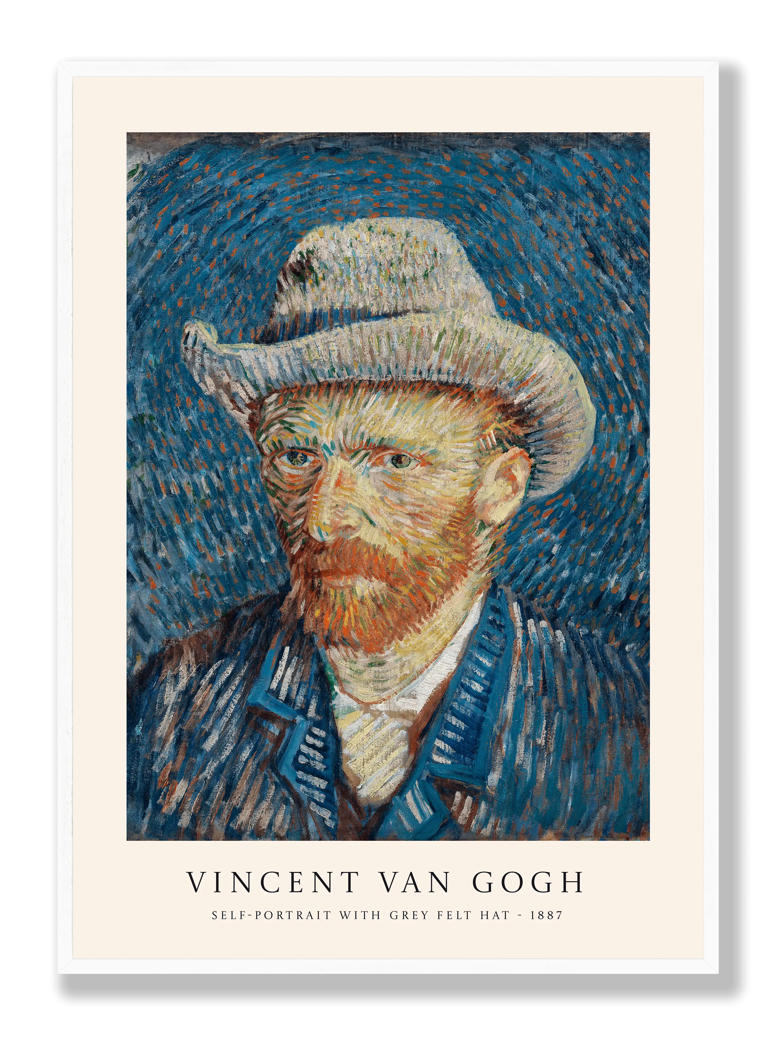 Van Gogh - Self Portrait With Grey Felt Hat Plakat