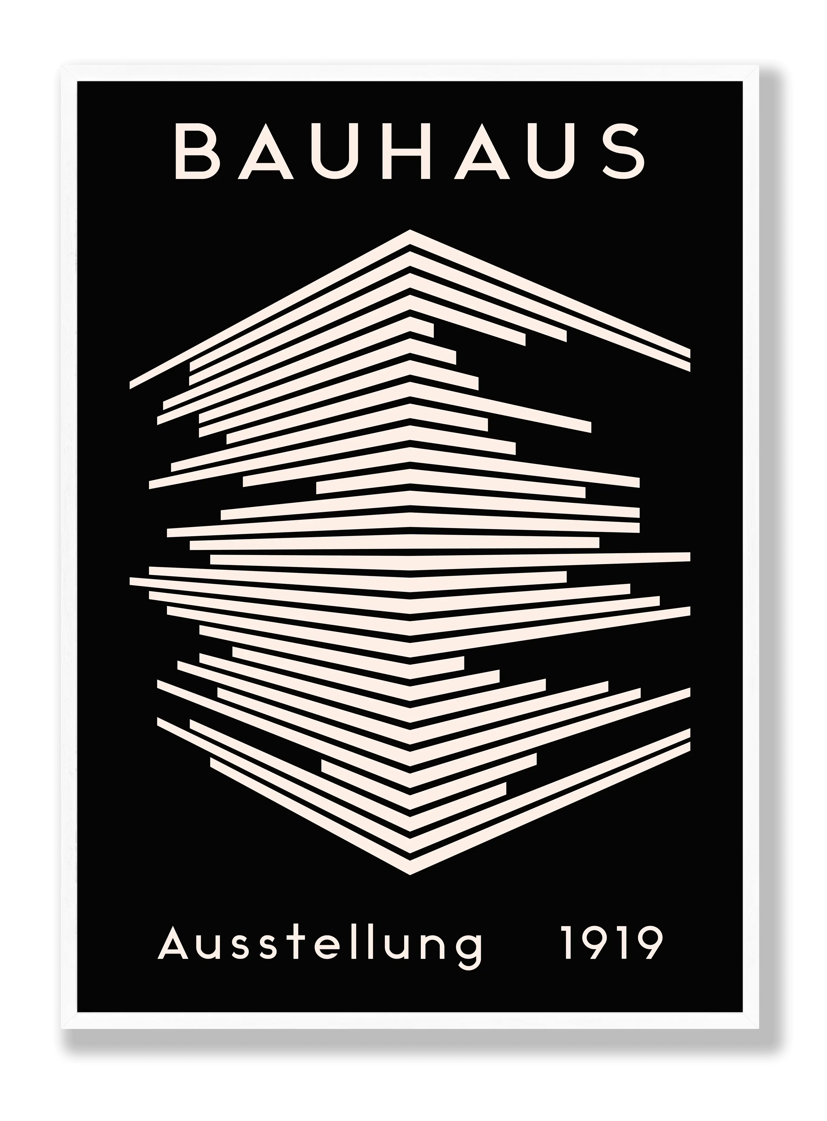 Bauhaus 1919 Black Stripes Plakat