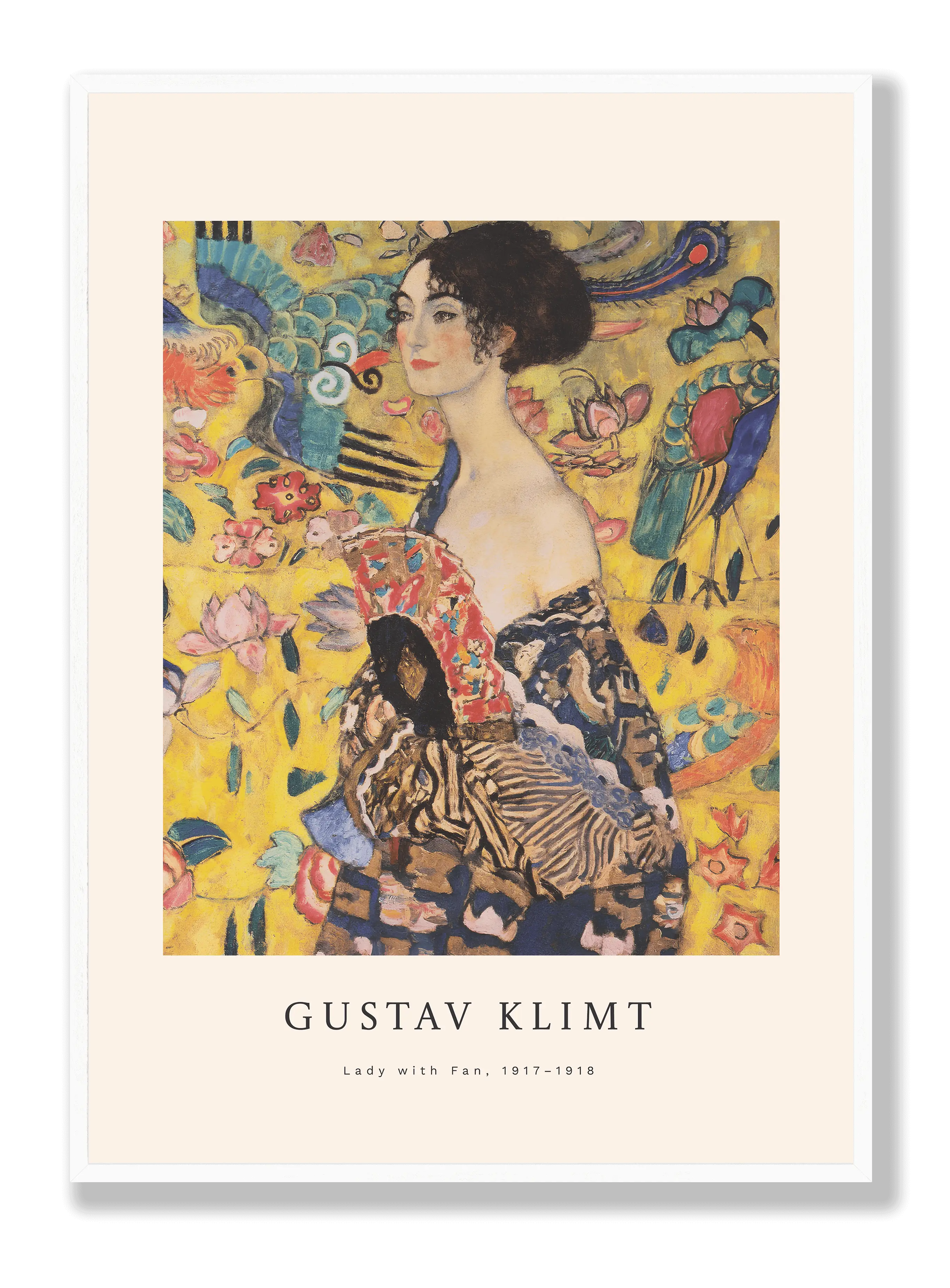 Gustav Klimt - Lady With Fan Plakat