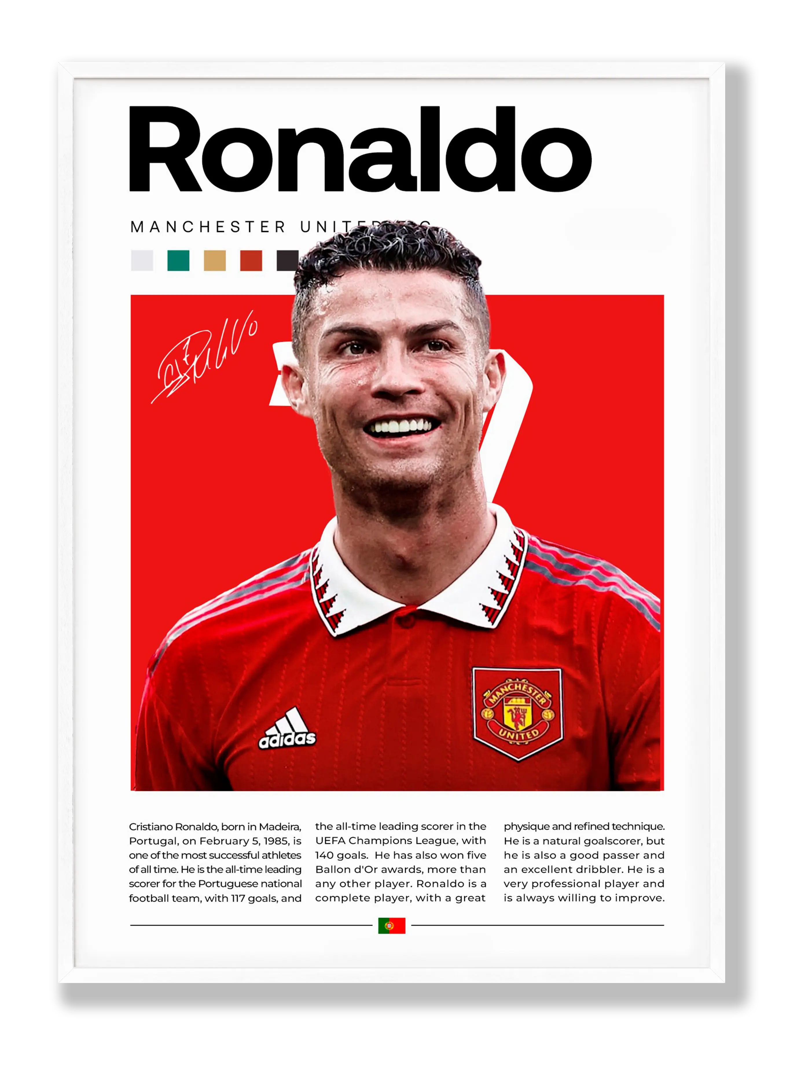 Cristiano Ronaldo No. 3 Plakat