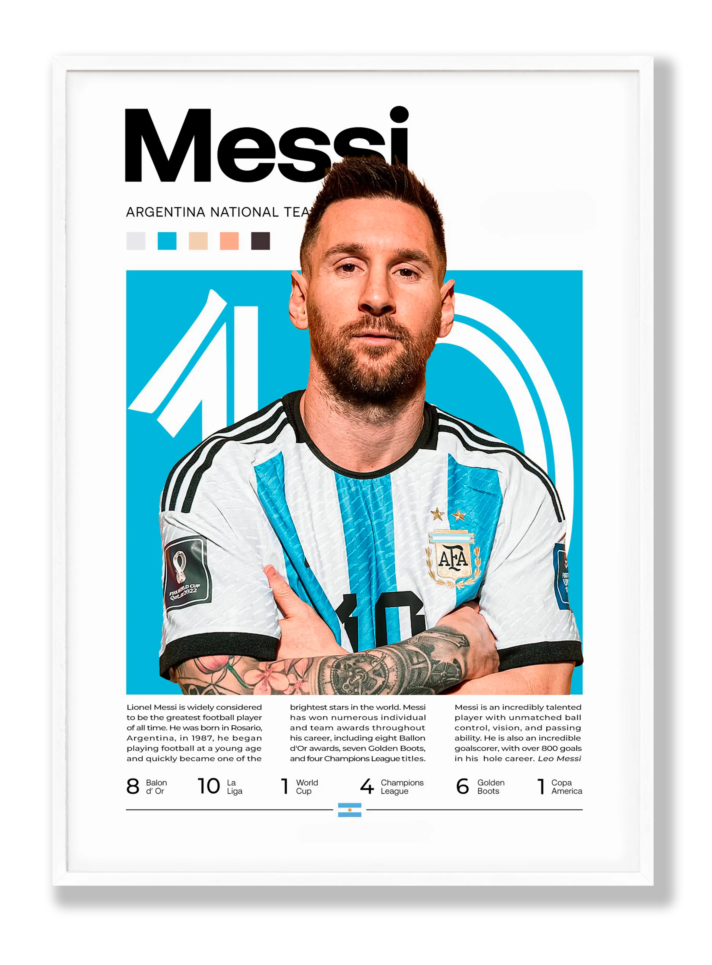 Lionel Messi No. 3 Plakat