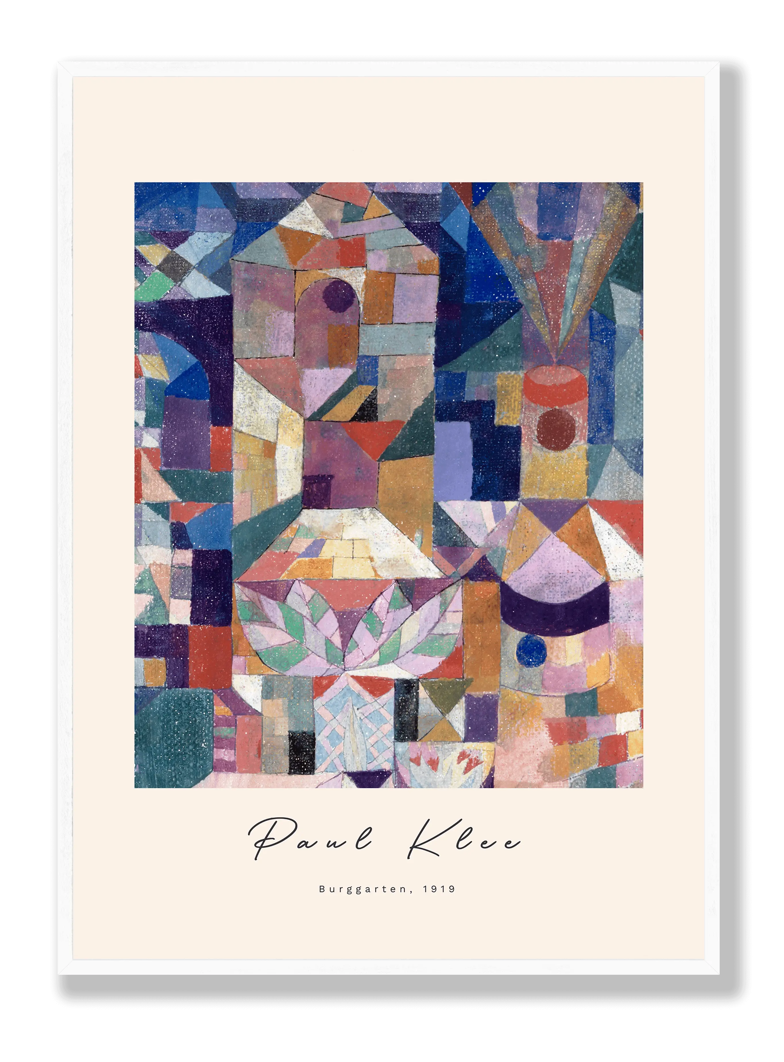 Paul Klee - Burggarten Plakat