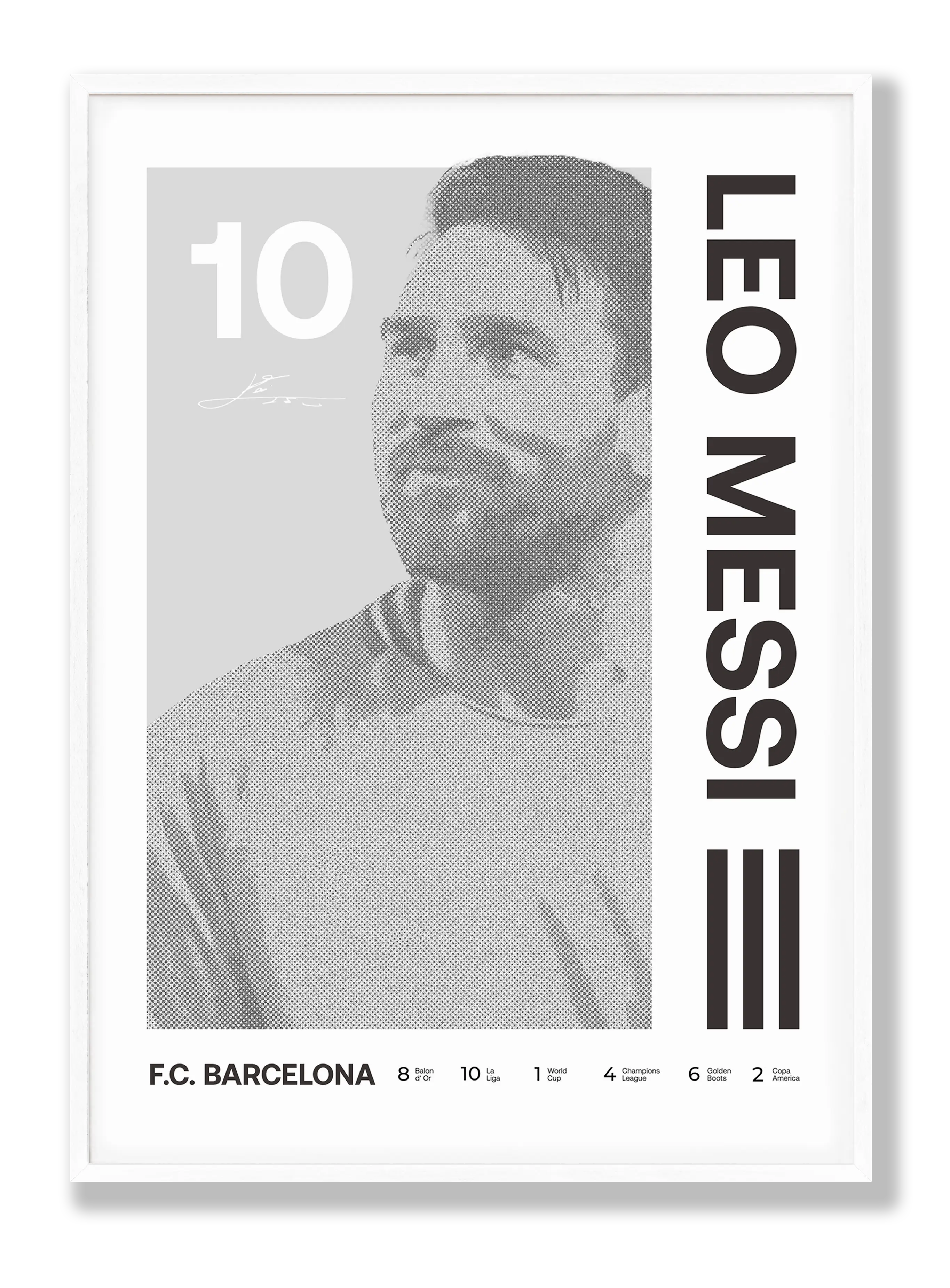 Lionel Messi No. 4 Plakat