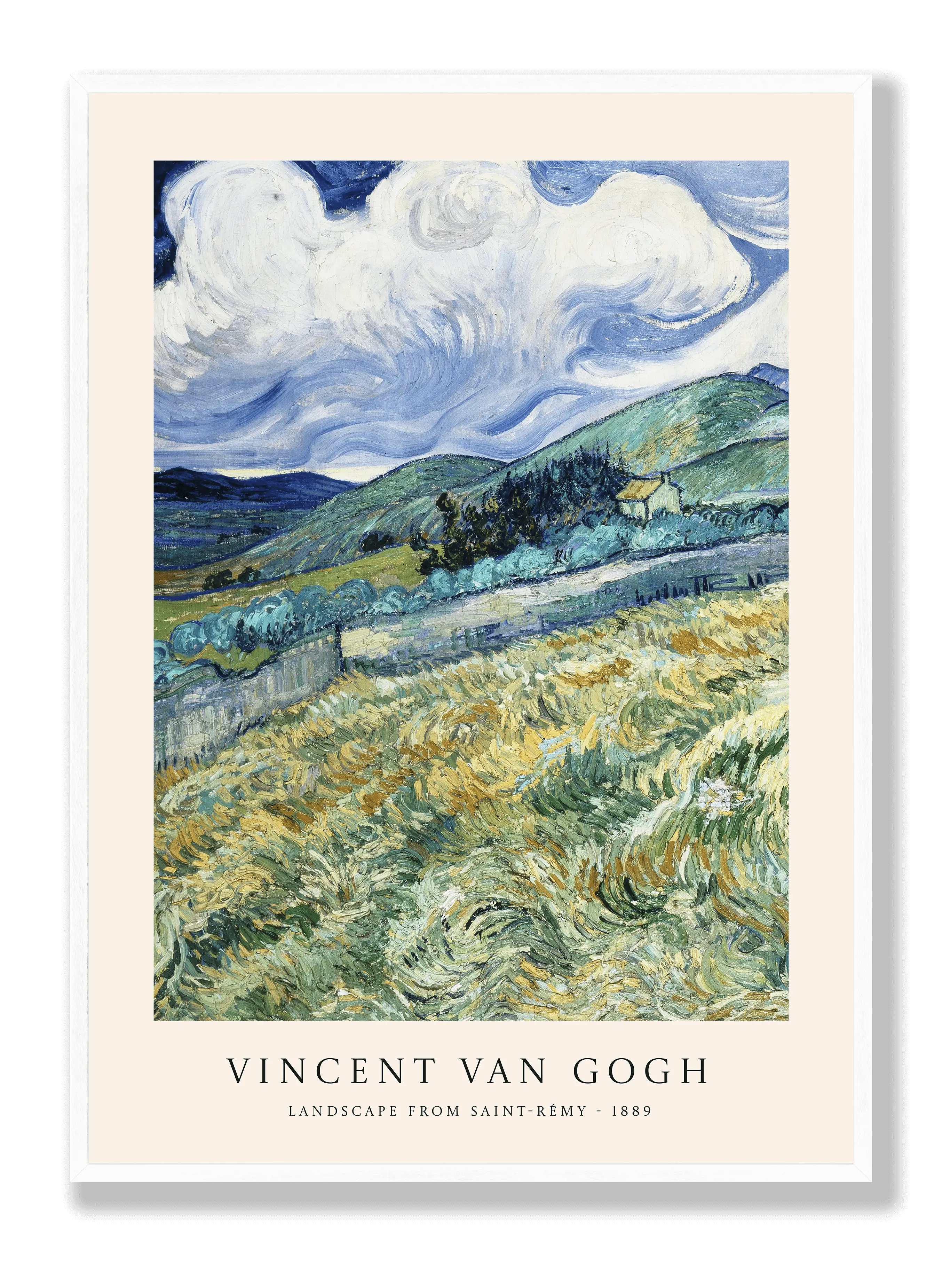 Van Gogh - Landscape from Saint-Rémy Plakat