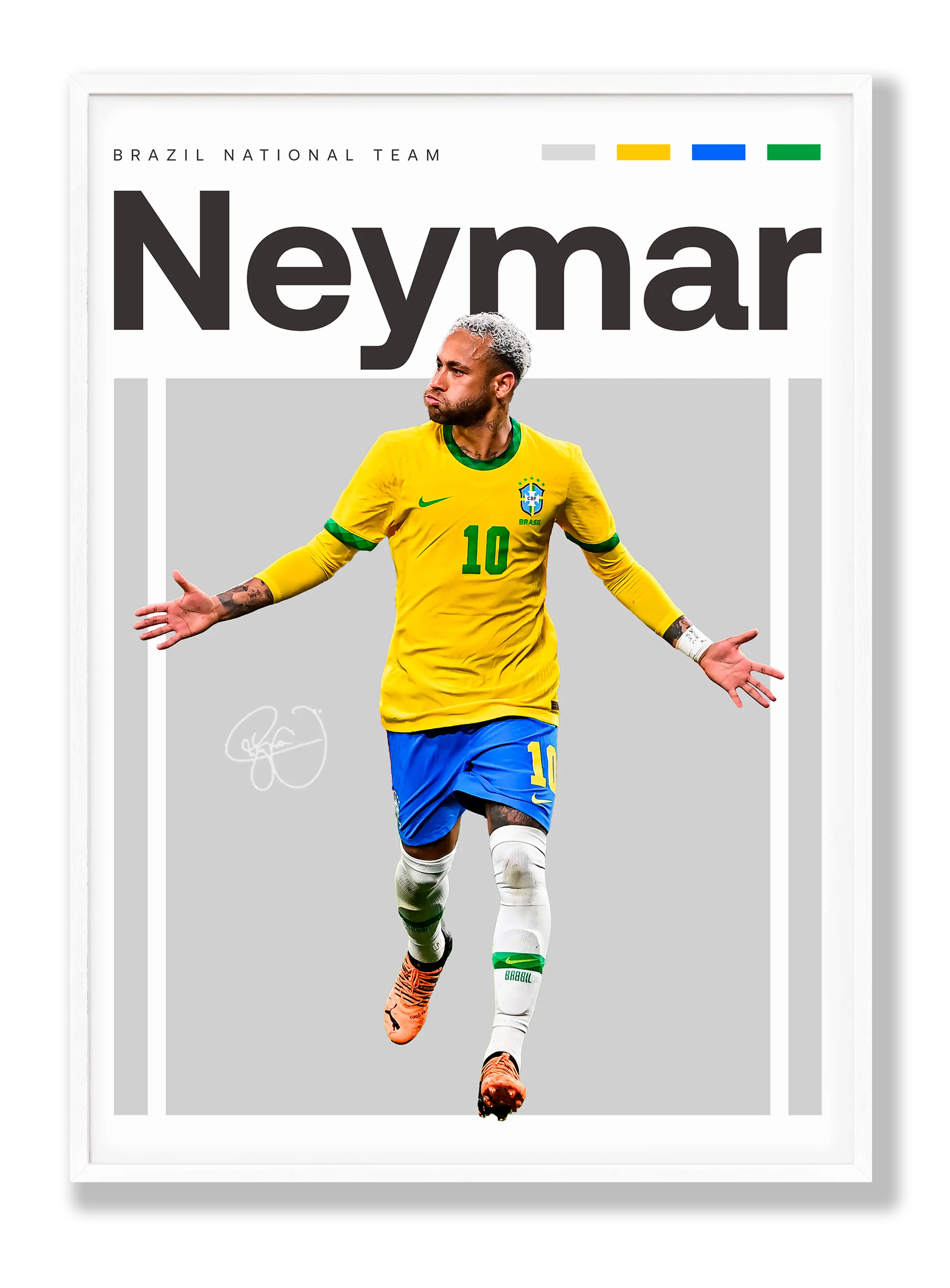 Neymar No. 4 Plakat