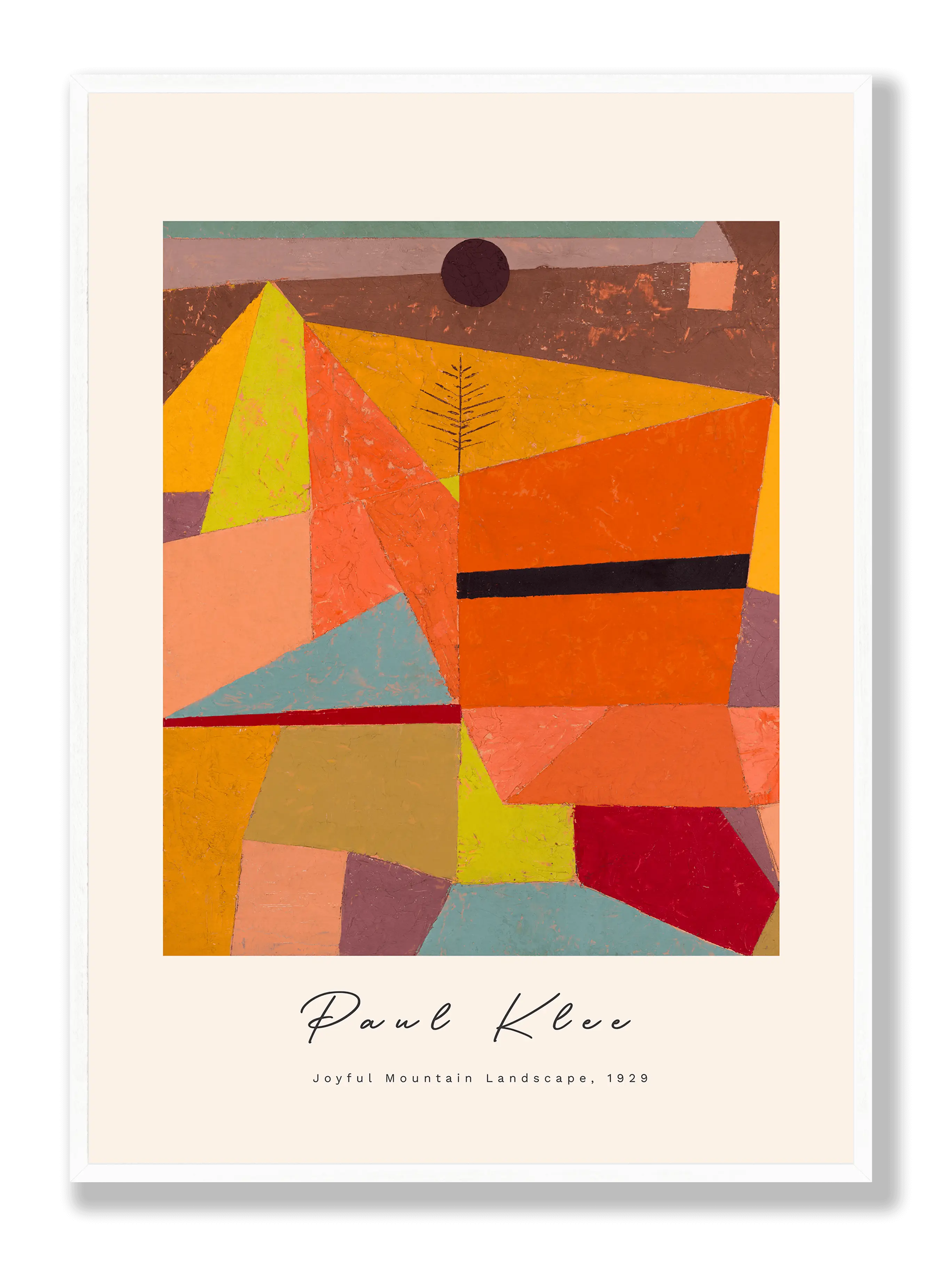 Paul Klee - Joyful Mountain Landscape Plakat