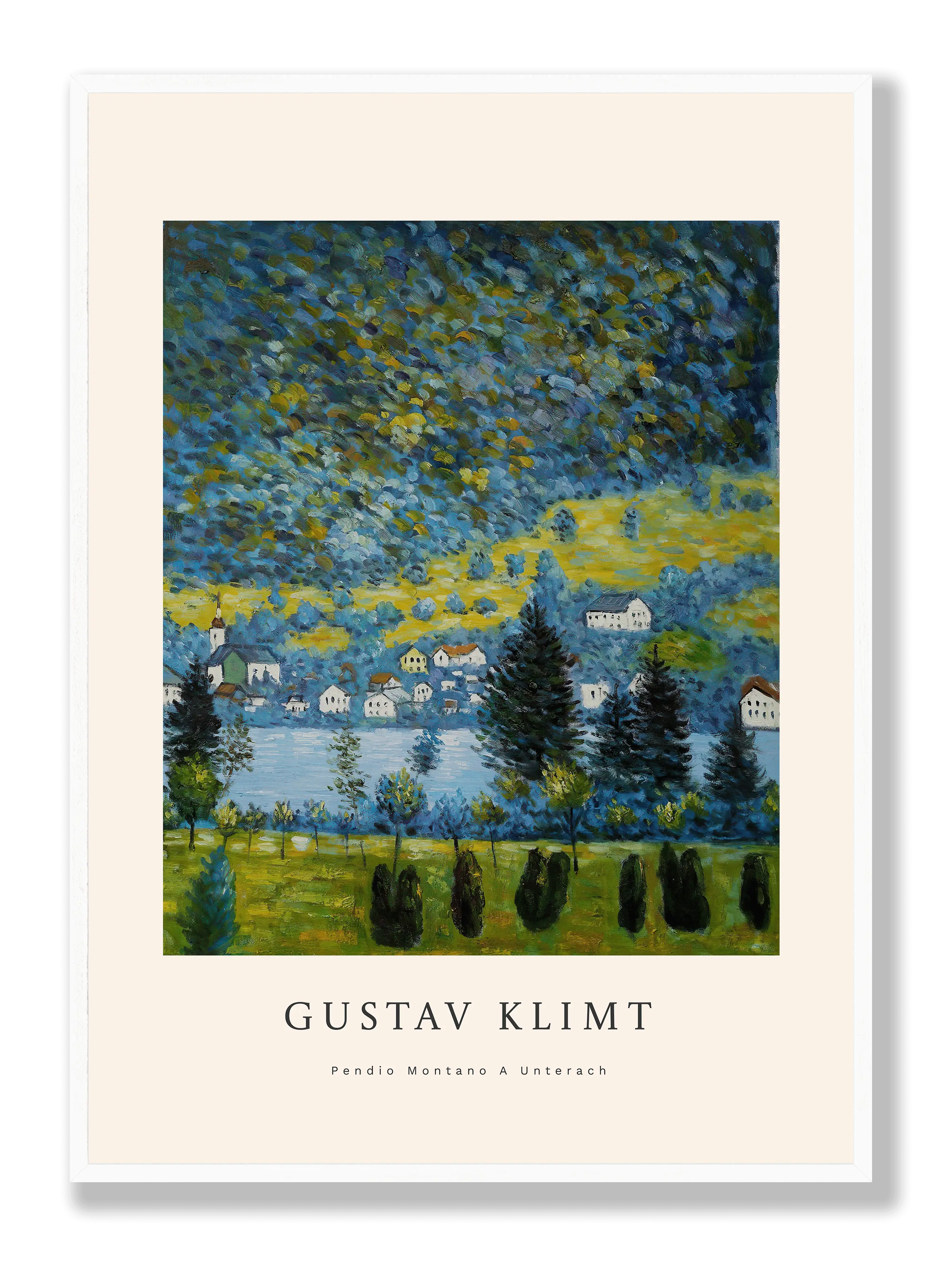 Gustav Klimt - Pendio Montano A Unterach Plakat