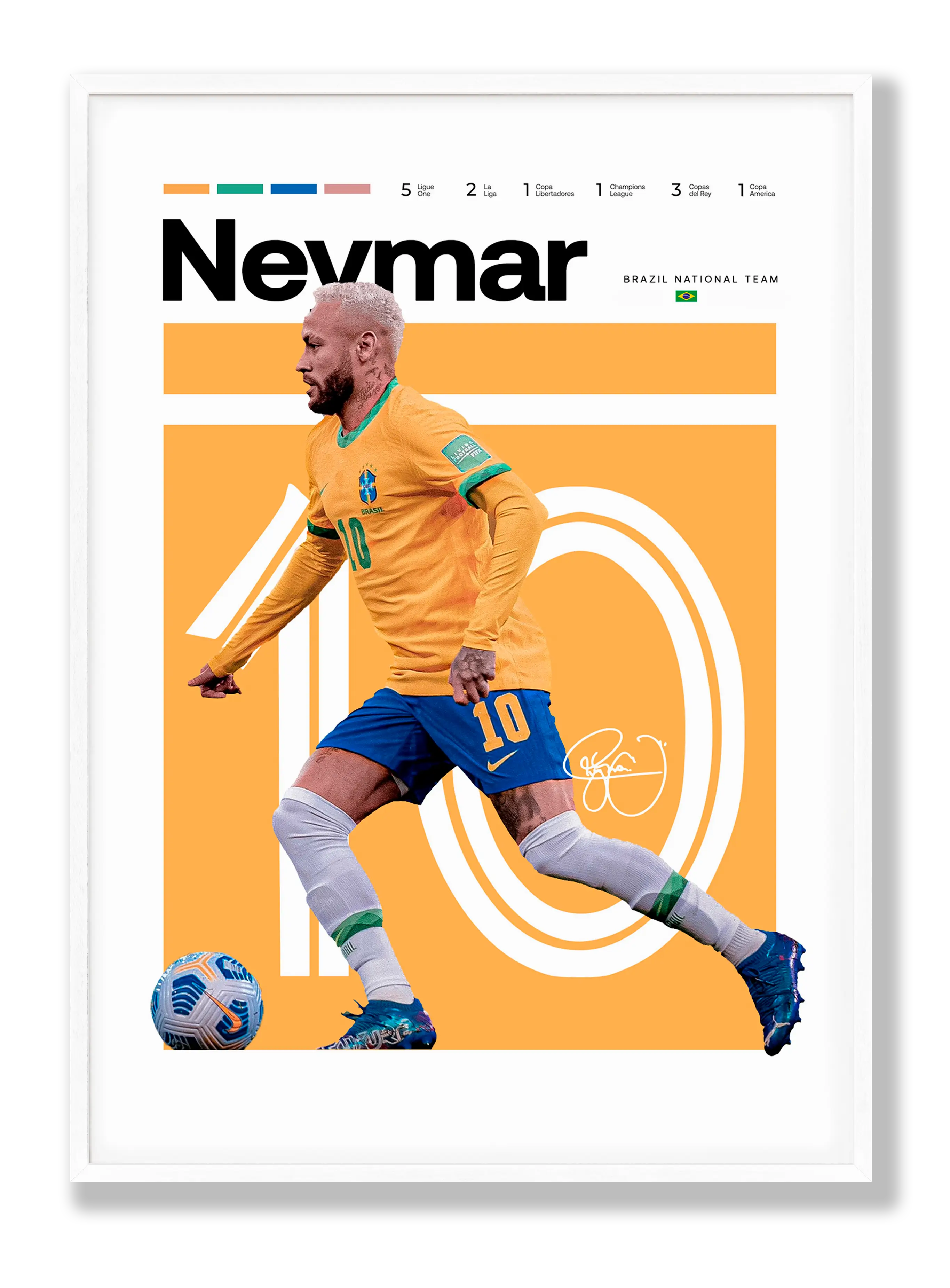 Neymar No. 3 Plakat