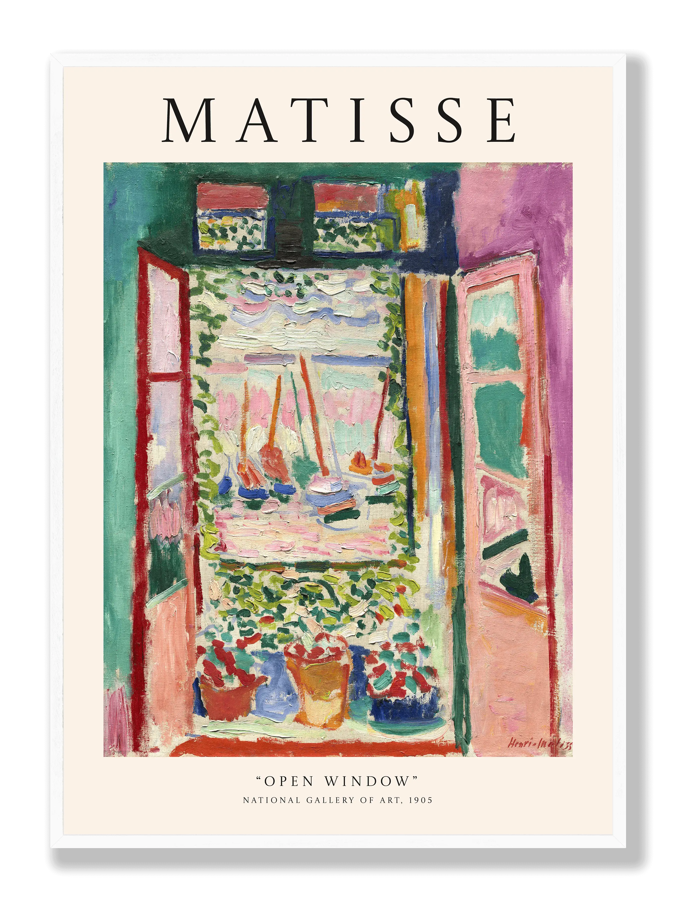 Henri Matisse - Open Window Plakat