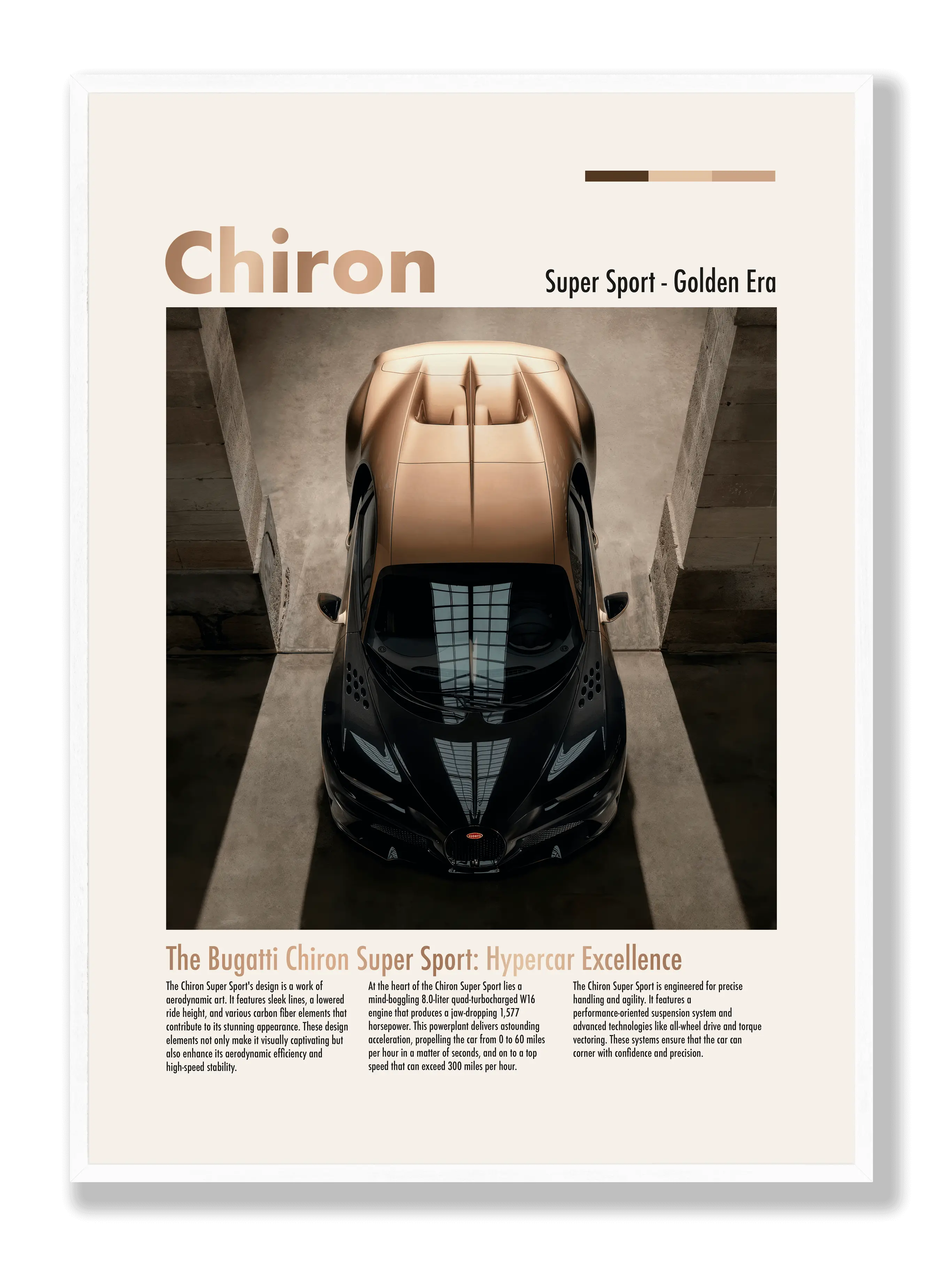 Bugatti Chiron Super Sport Plakat
