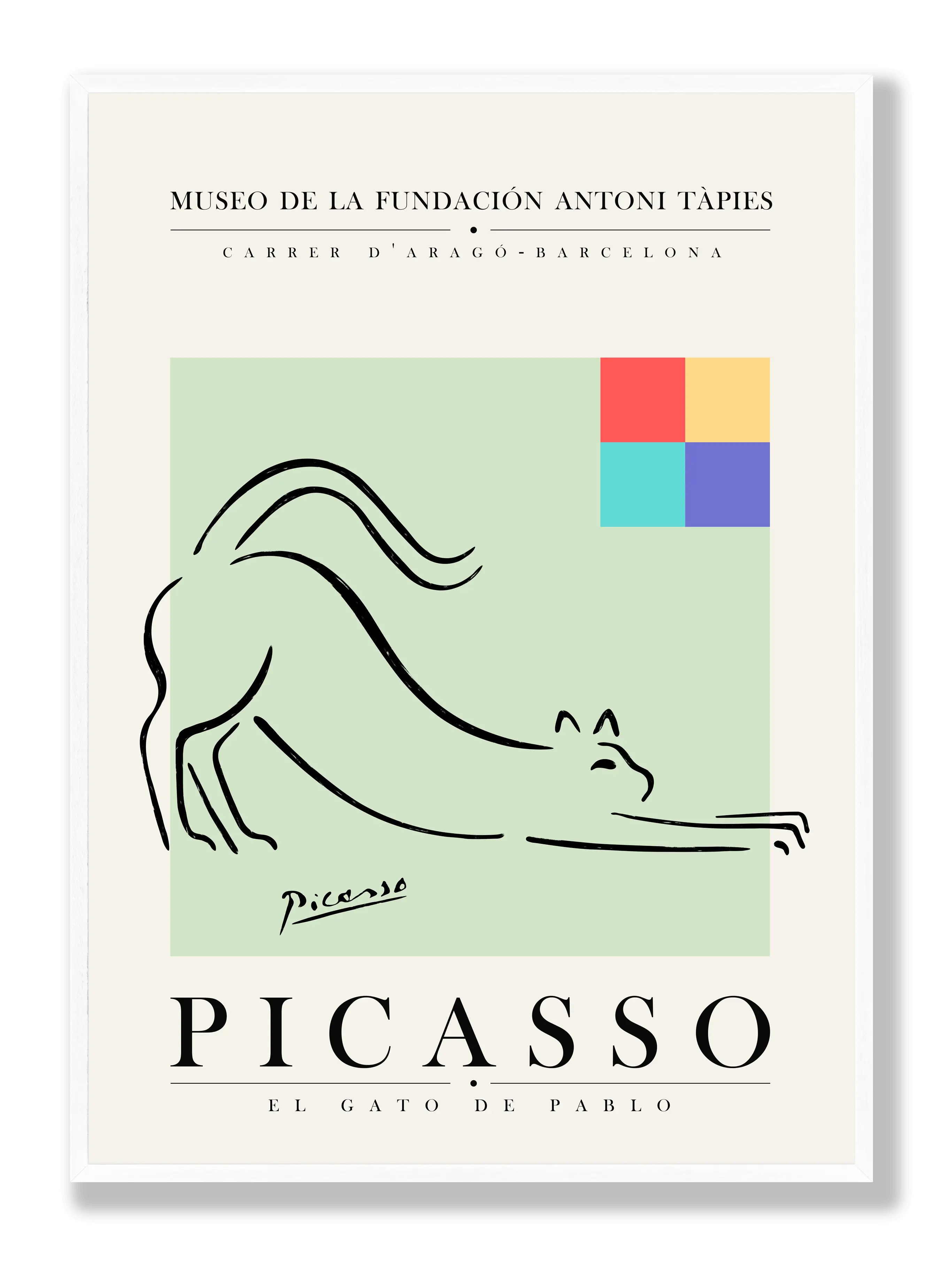 Picasso - El Gato De Pablo Plakat