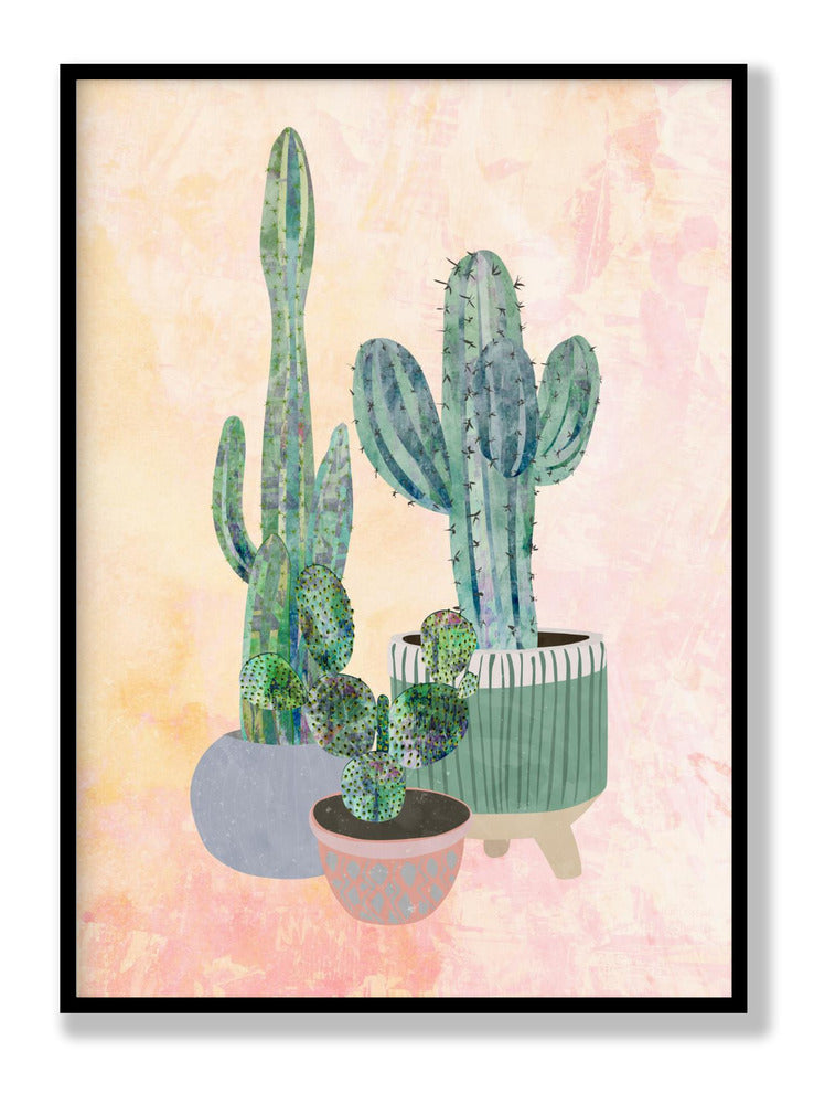 Boho Cactus Trio