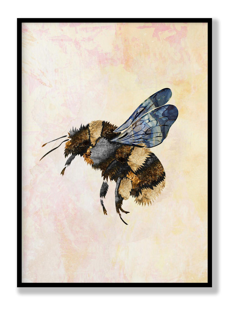 Grunge Watercolour Bee