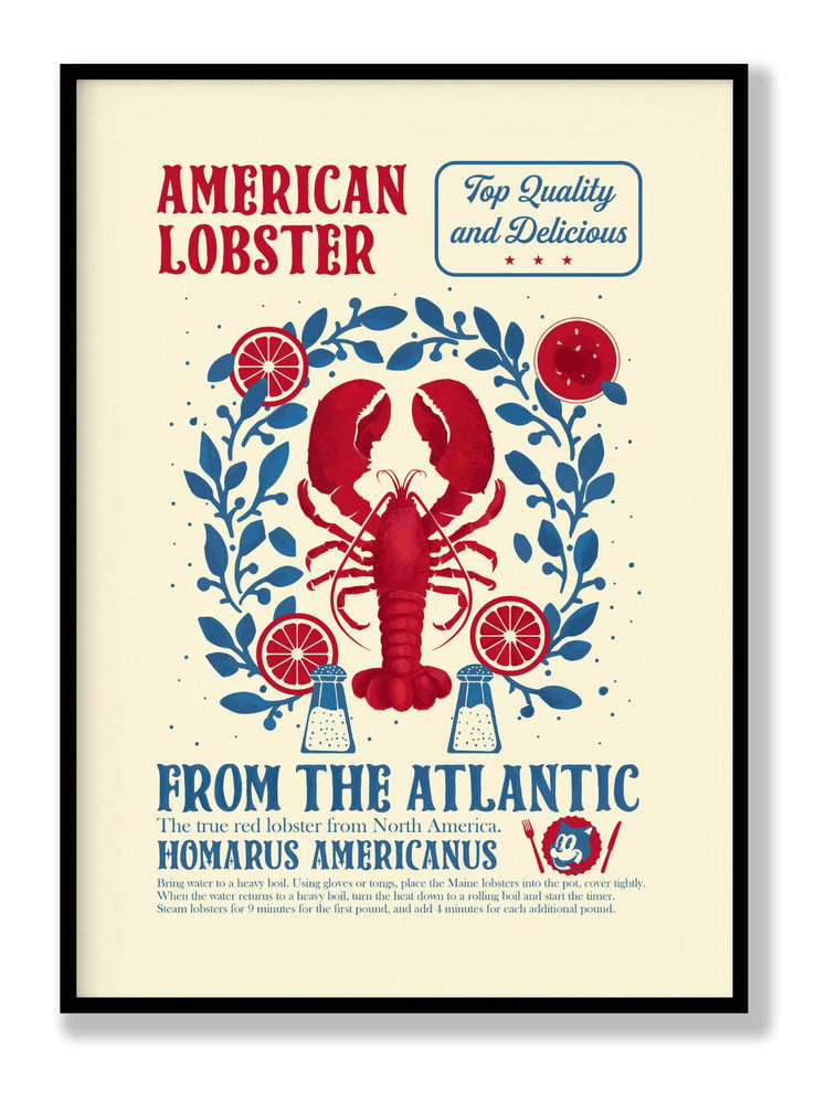 Lobster kitchen print